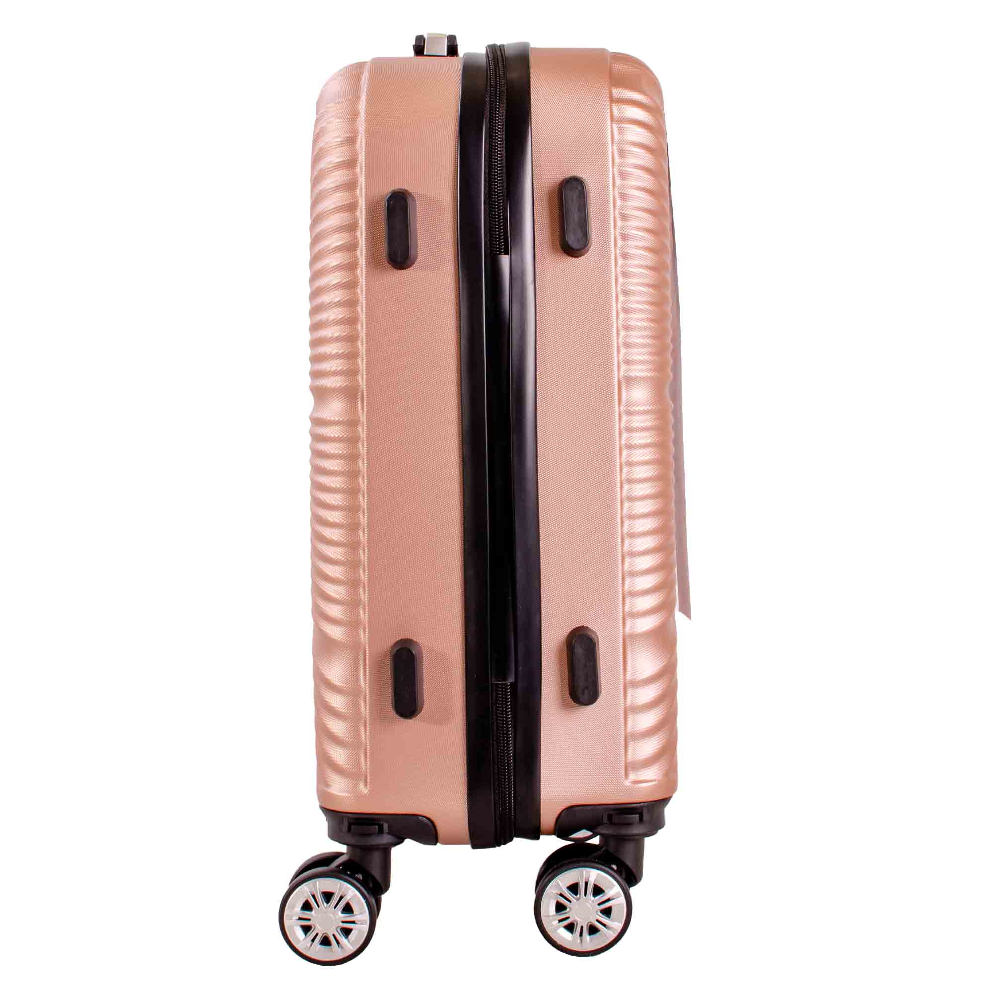 T-HC-US-1829 ROSE GOLD CABIN-SIZE EASYJET TRAVEL TROLLEY SUITCASE - Image 4