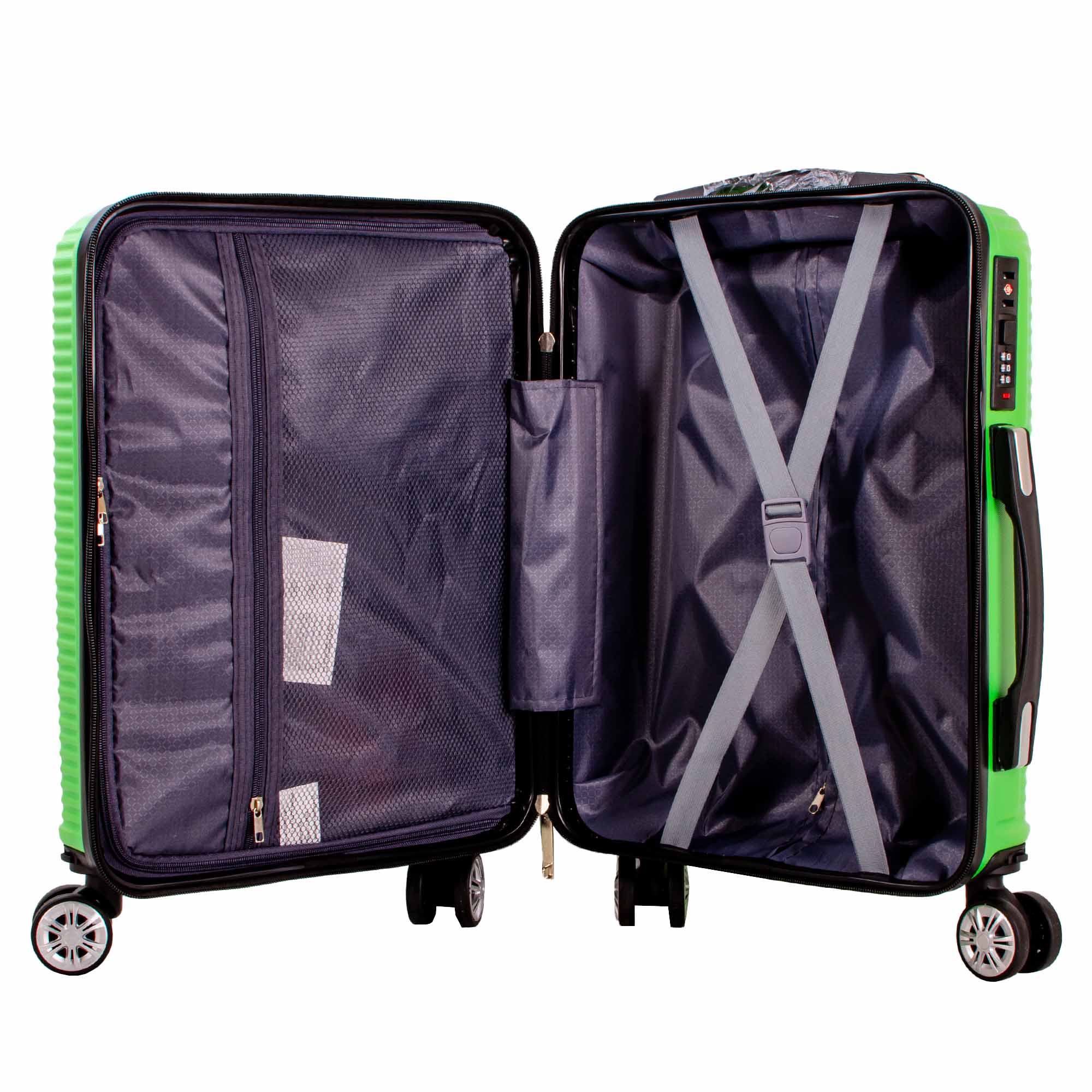 T-HC-US-1830 LIME CABIN-SIZE EASYJET TRAVEL TROLLEY SUITCASE - Image 2