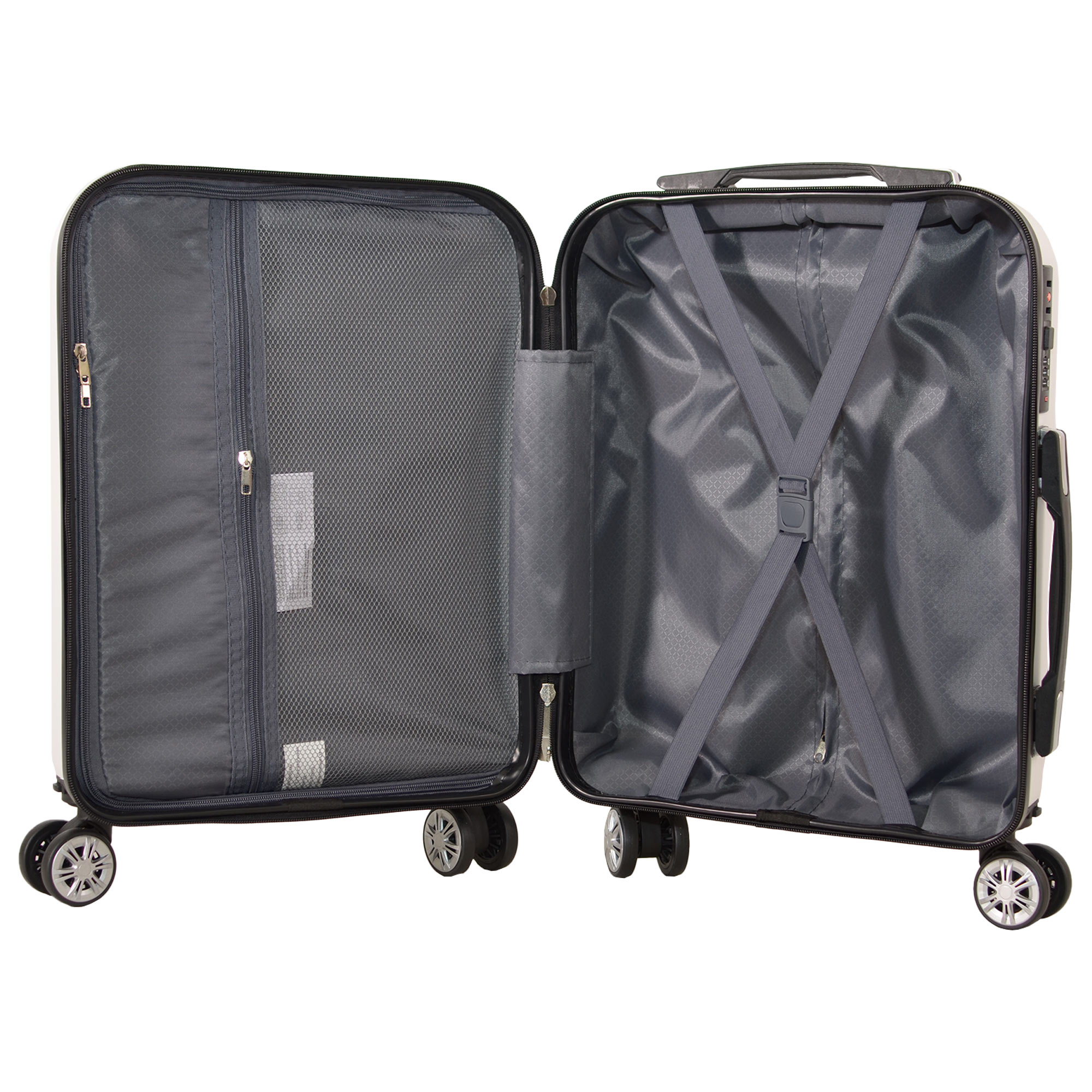 T-HC-US-1832 WHITE UNDERSEAT CABIN-SIZE EASYJET TROLLEY SUITCASE - Image 7