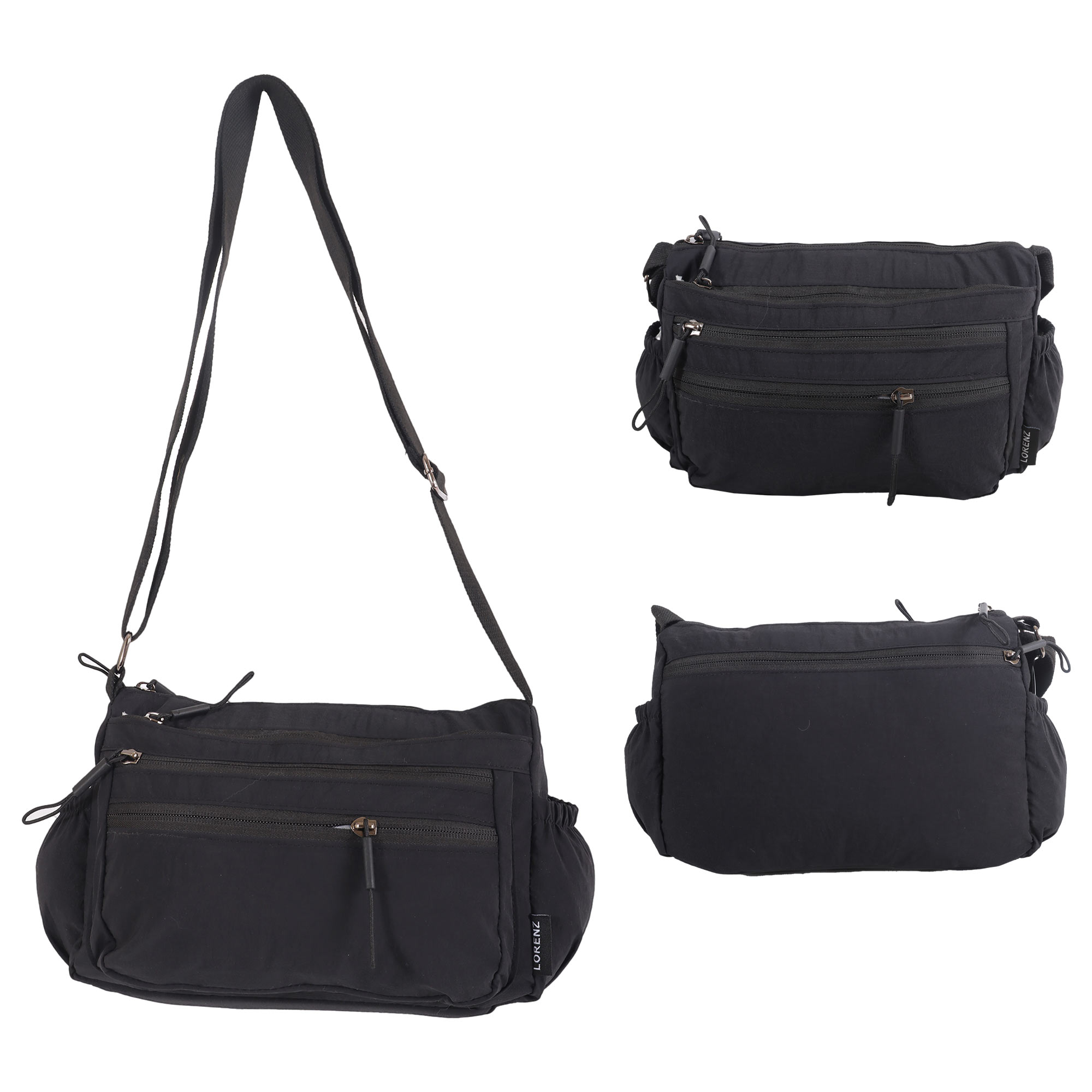 2305 BLACK LORENZ SHOULDER BAG