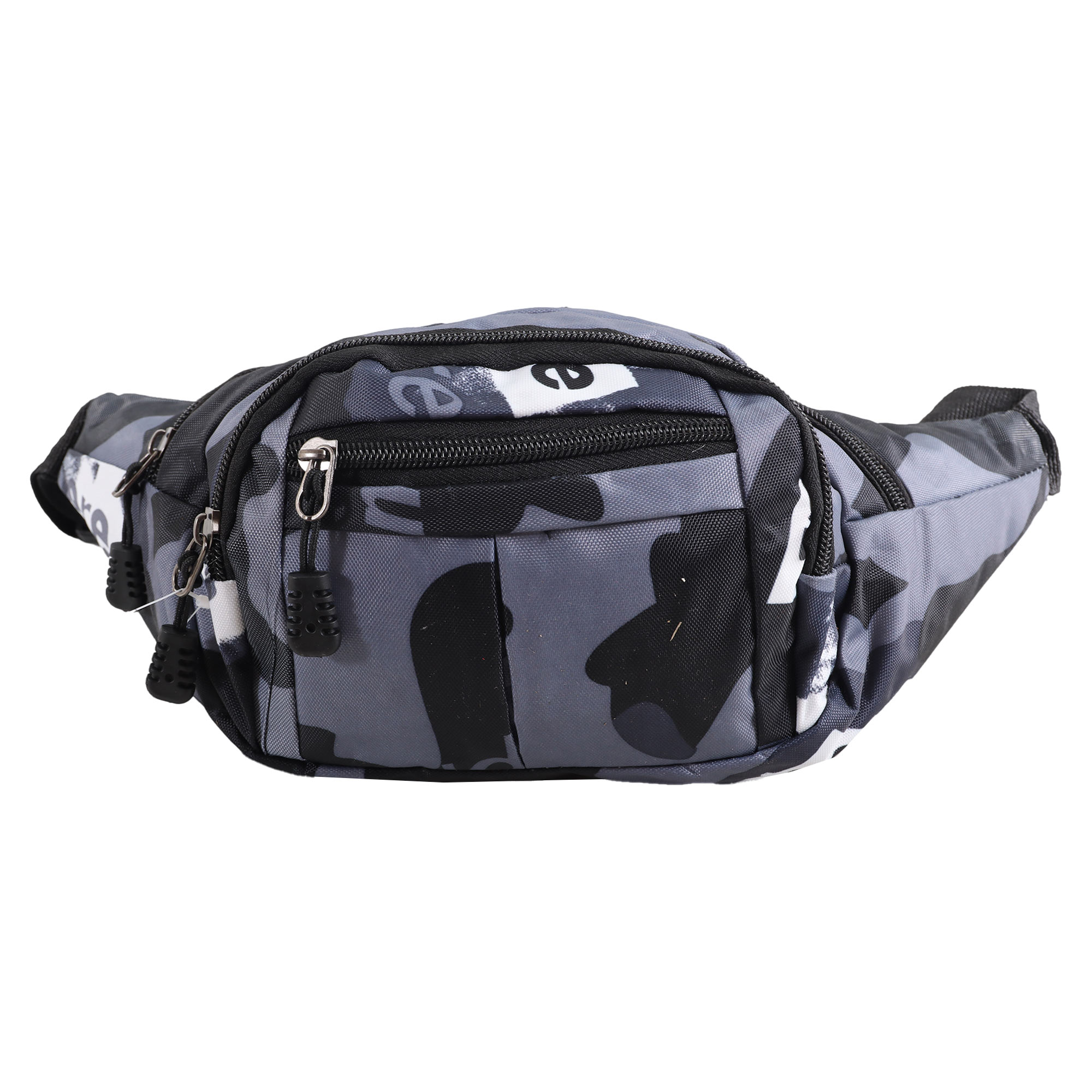 8042 BLACK/GREY ARMY LORENZ WAIST BAG - Image 3