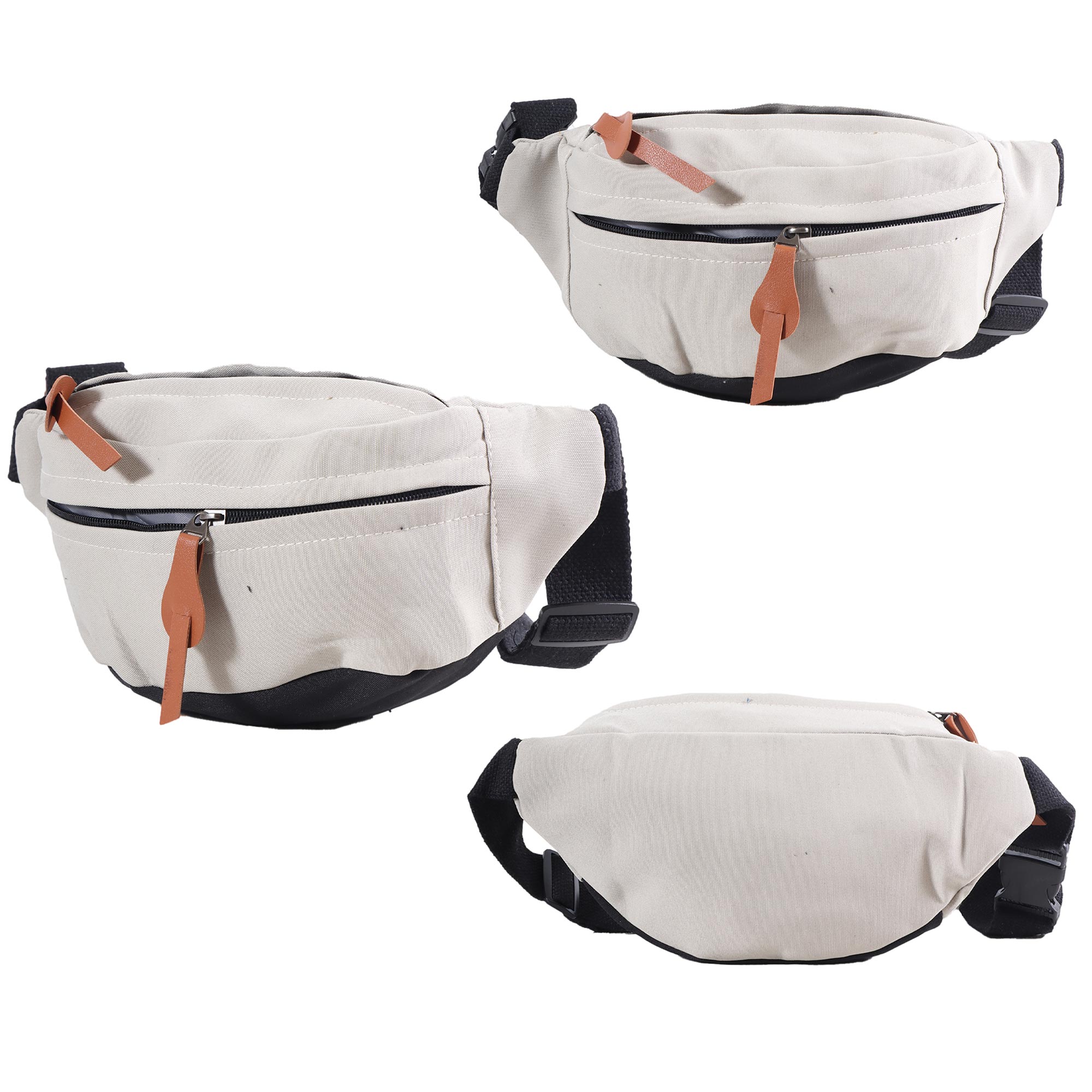 8044 Black and Stone Waist Bag