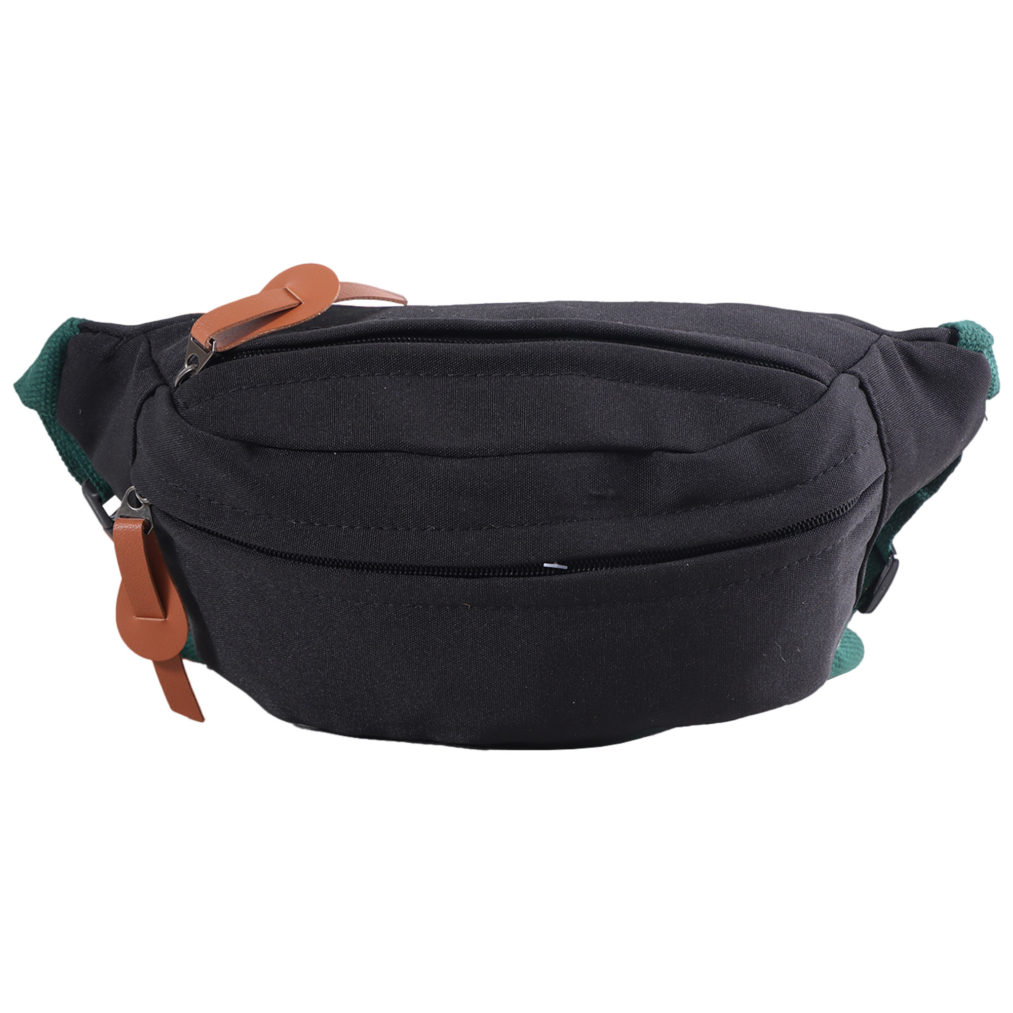8044 Black and Green Waist Bag - Image 4