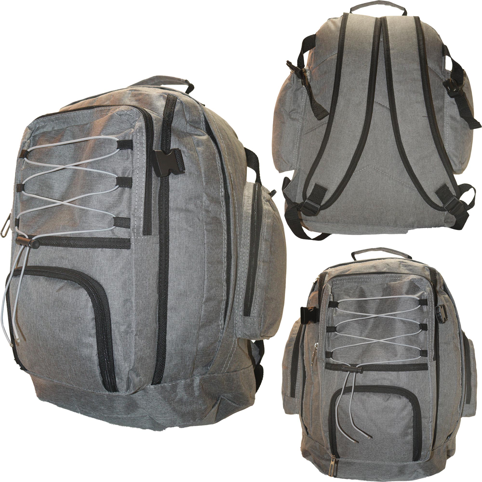 BP-119 GREY TRAVEL BACKPACK