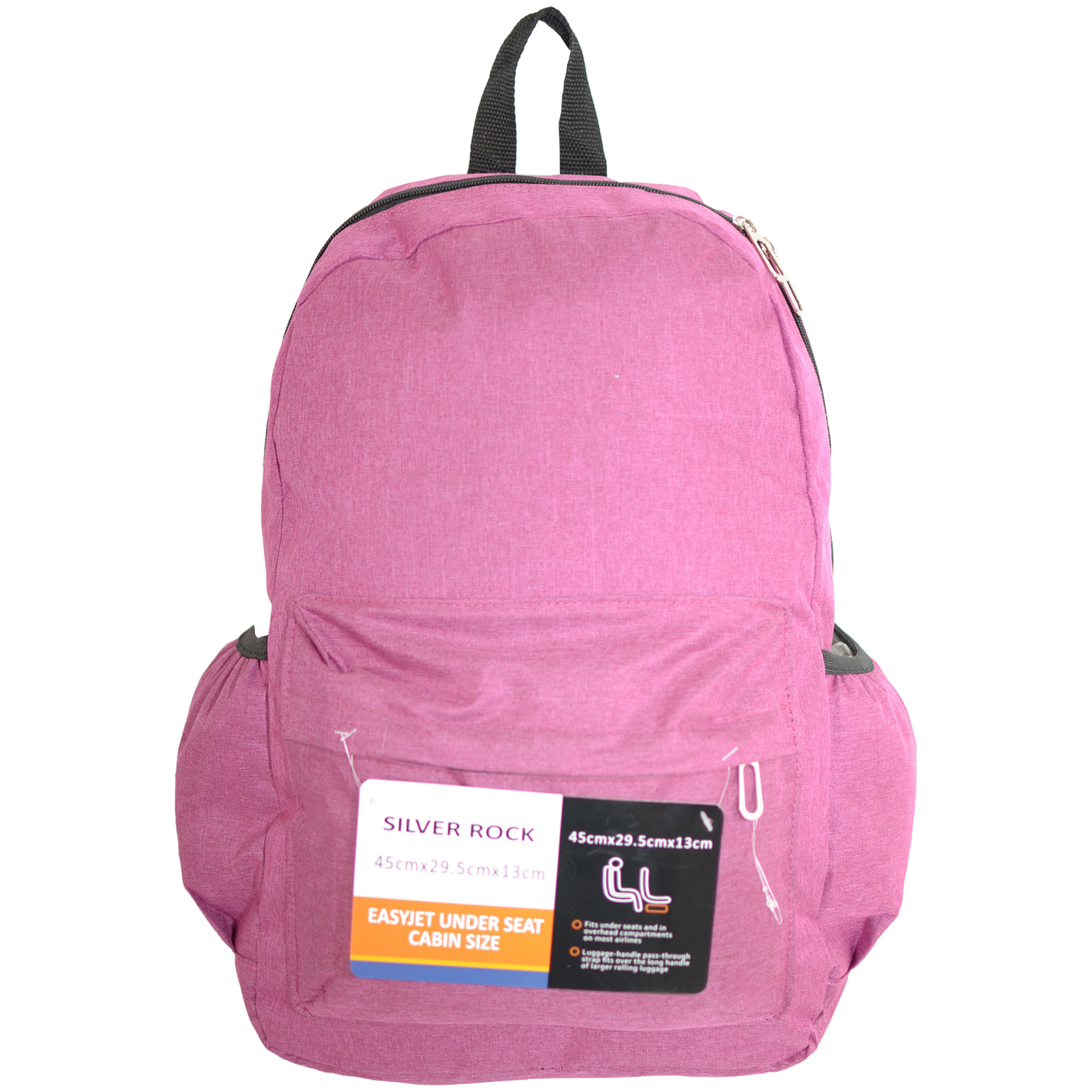 BP-127 DARK PINK EASYJET TRAVEL BACKPACK - Image 3