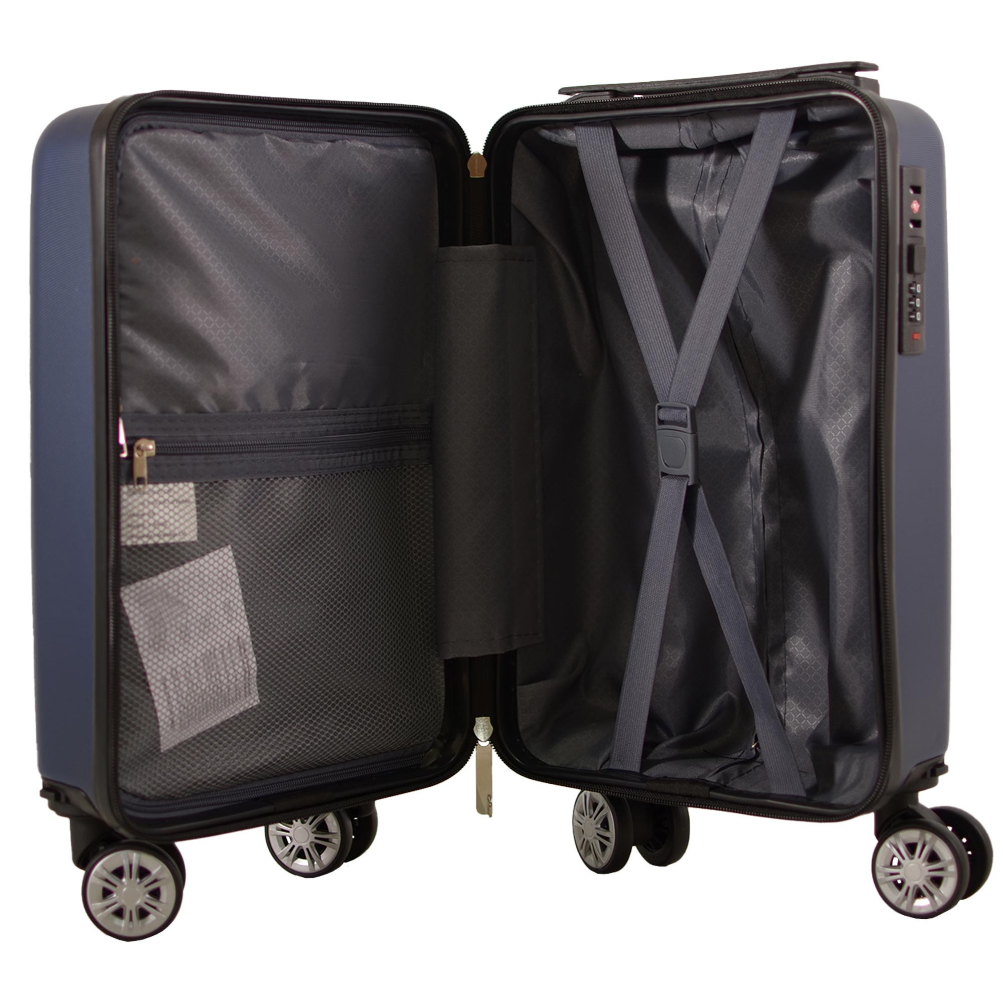 T-HC-US-1615 NAVY UNDER-SEAT CABIN-SIZE TRAVEL TROLLEY - Image 7