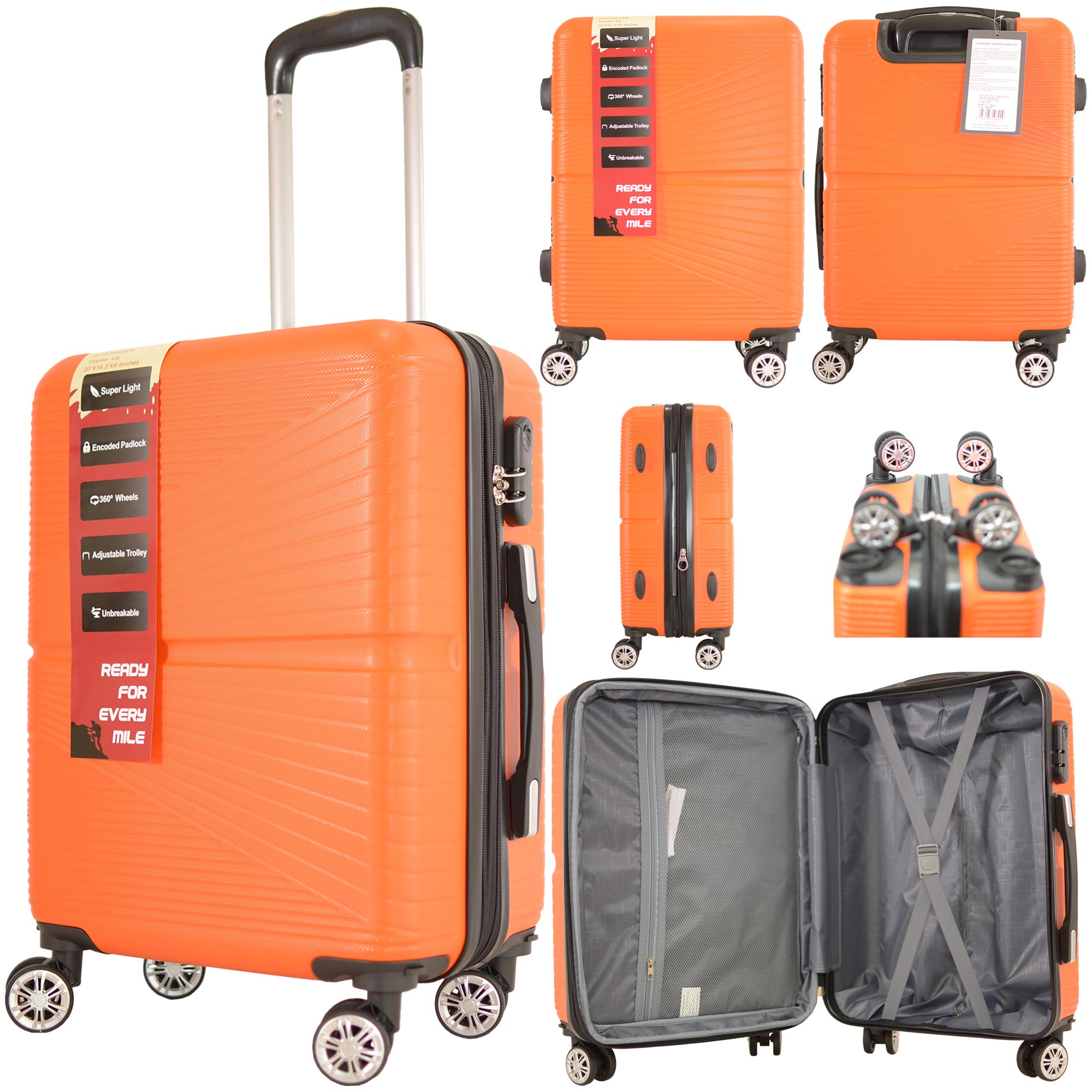T-HC-CABIN-2012 ORANGE TRAVEL TROLLEY