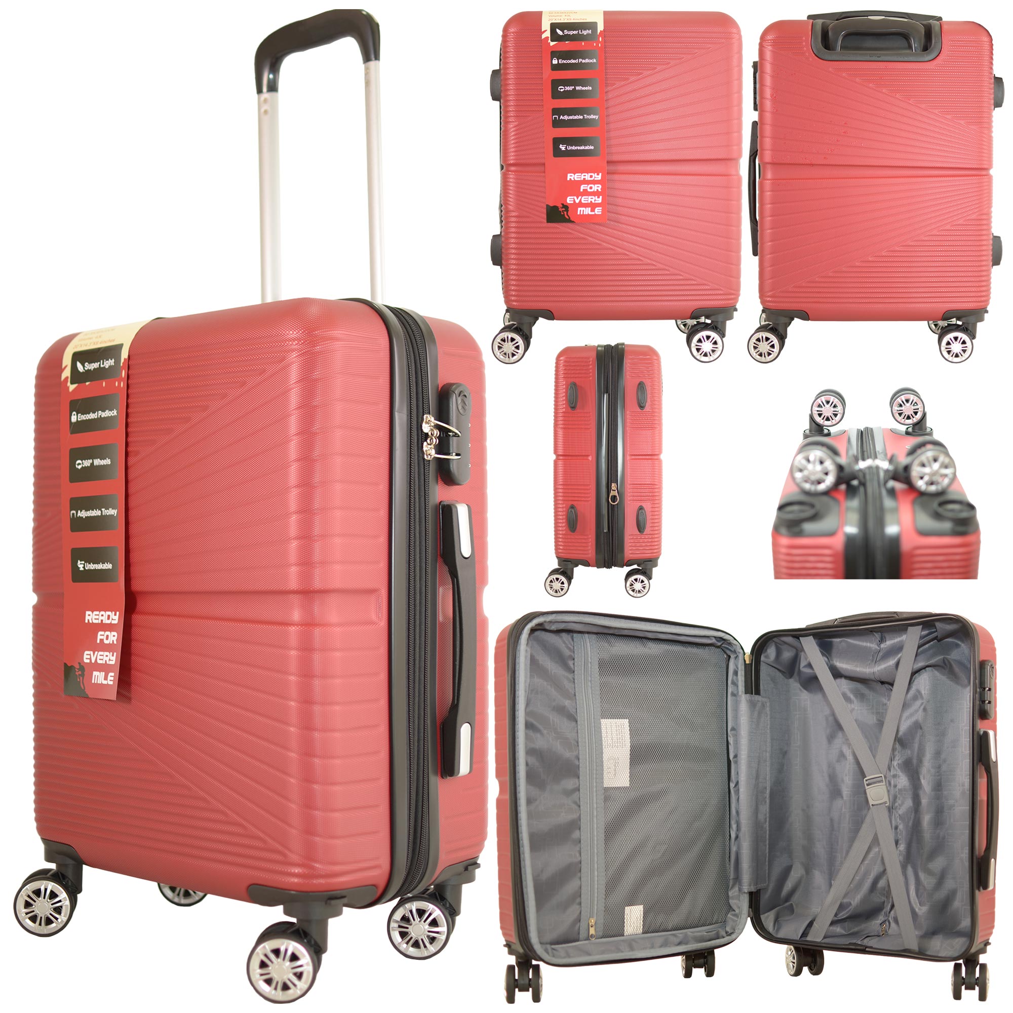 T-HC-CABIN-2012 RED TRAVEL TROLLEY