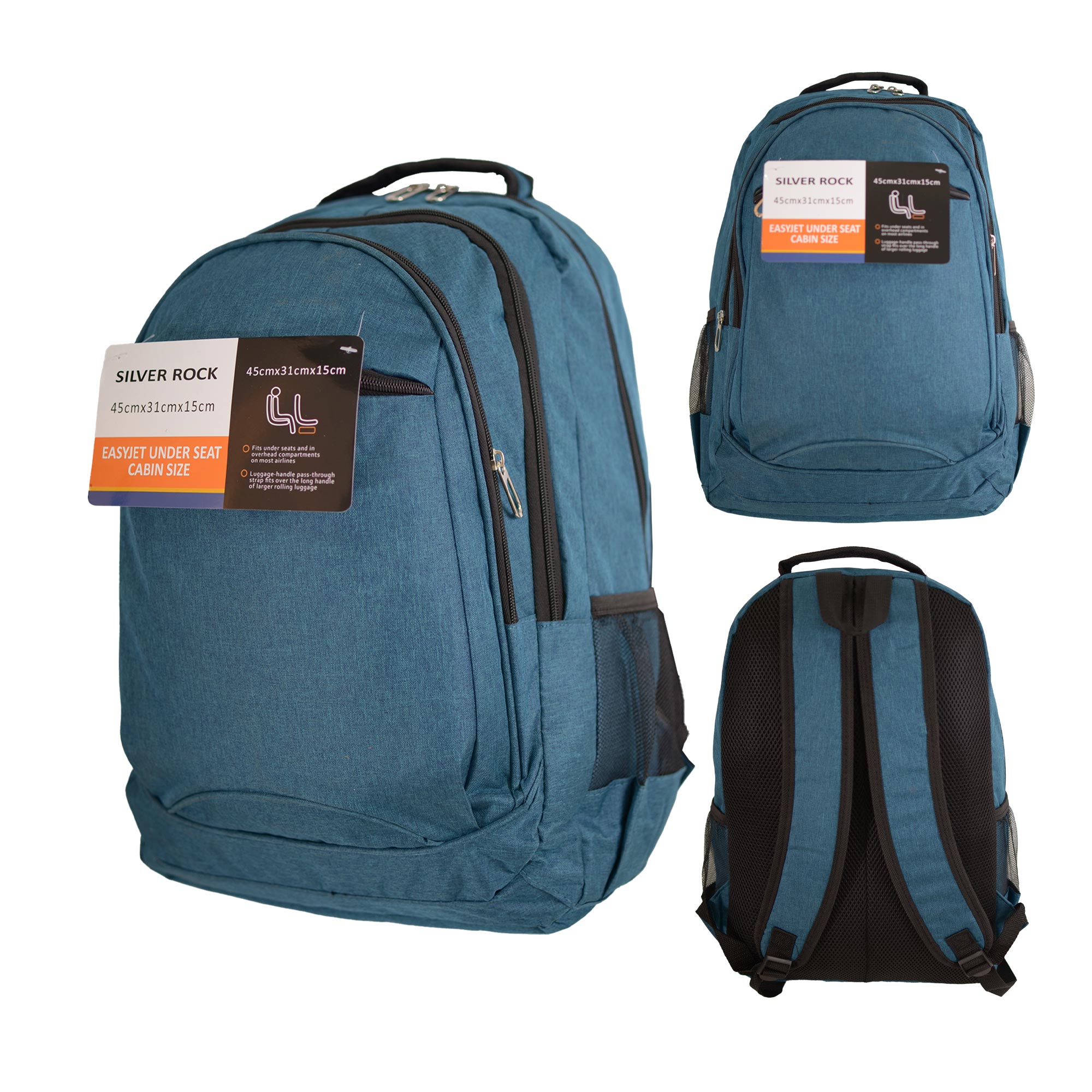 BP-124 PEACOCK BLUE EASYJET TRAVEL BACKPACK