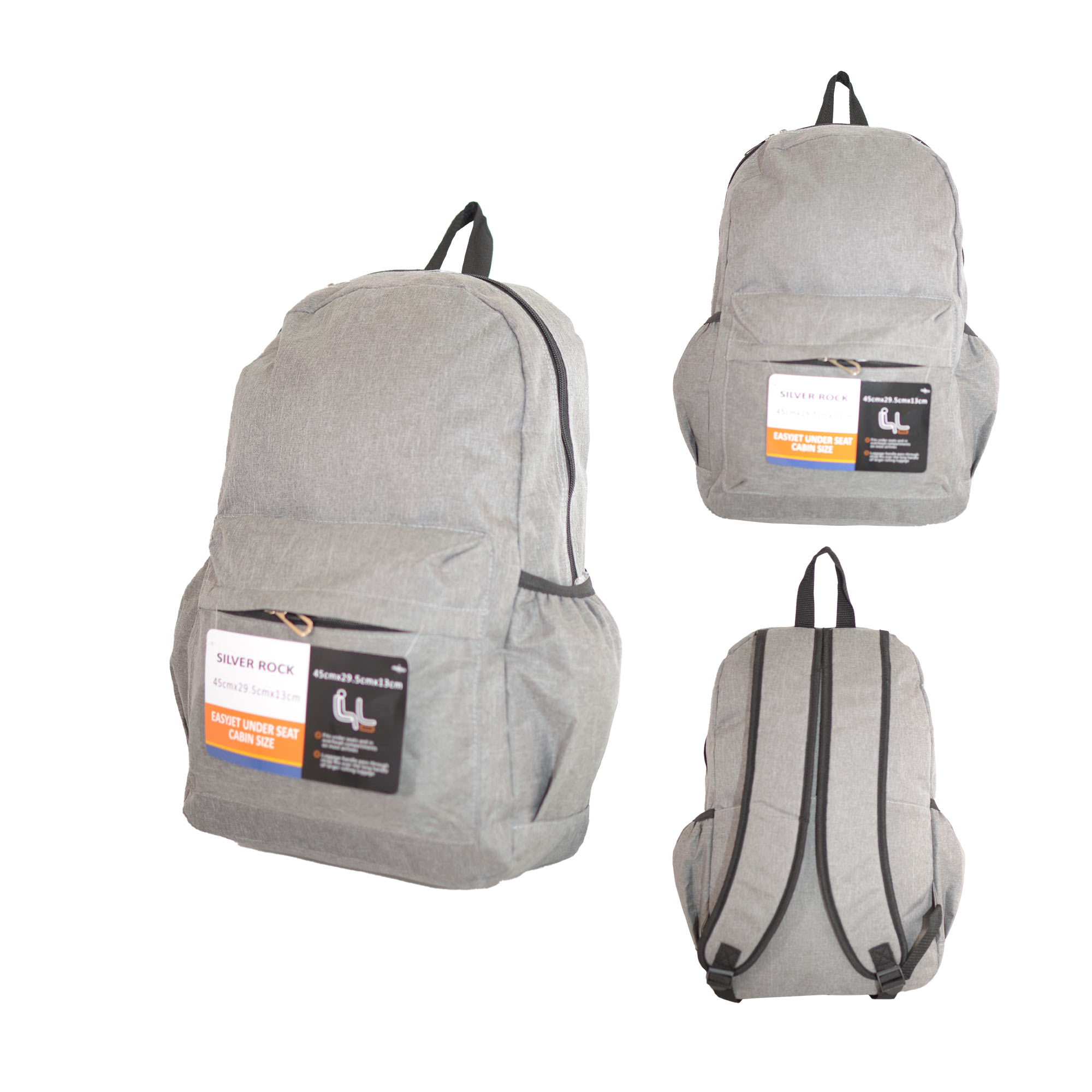 BP-127 GREY EASYJET TRAVEL BACKPACK