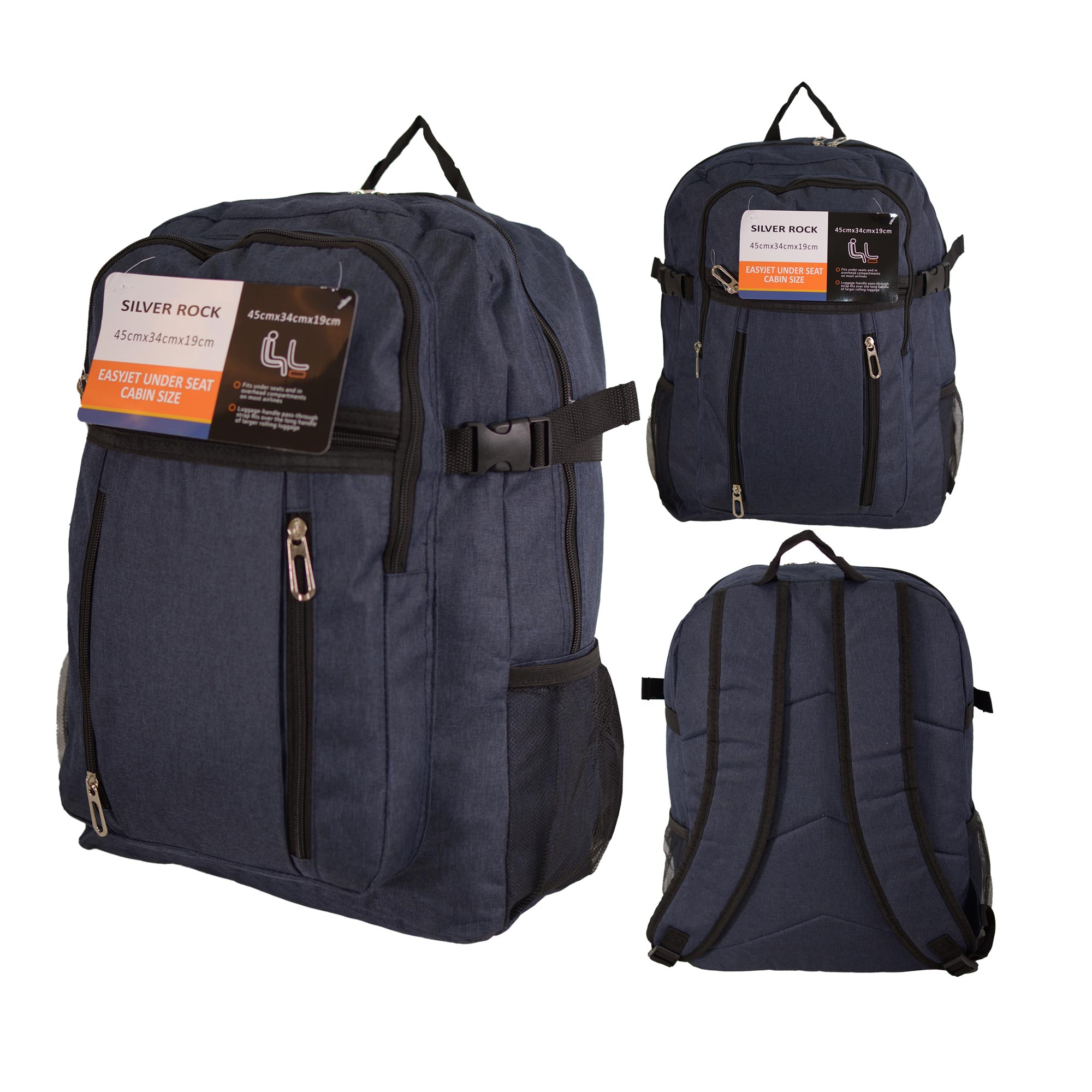 BP-129 NAVY EASYJET TRAVEL BACKPACK