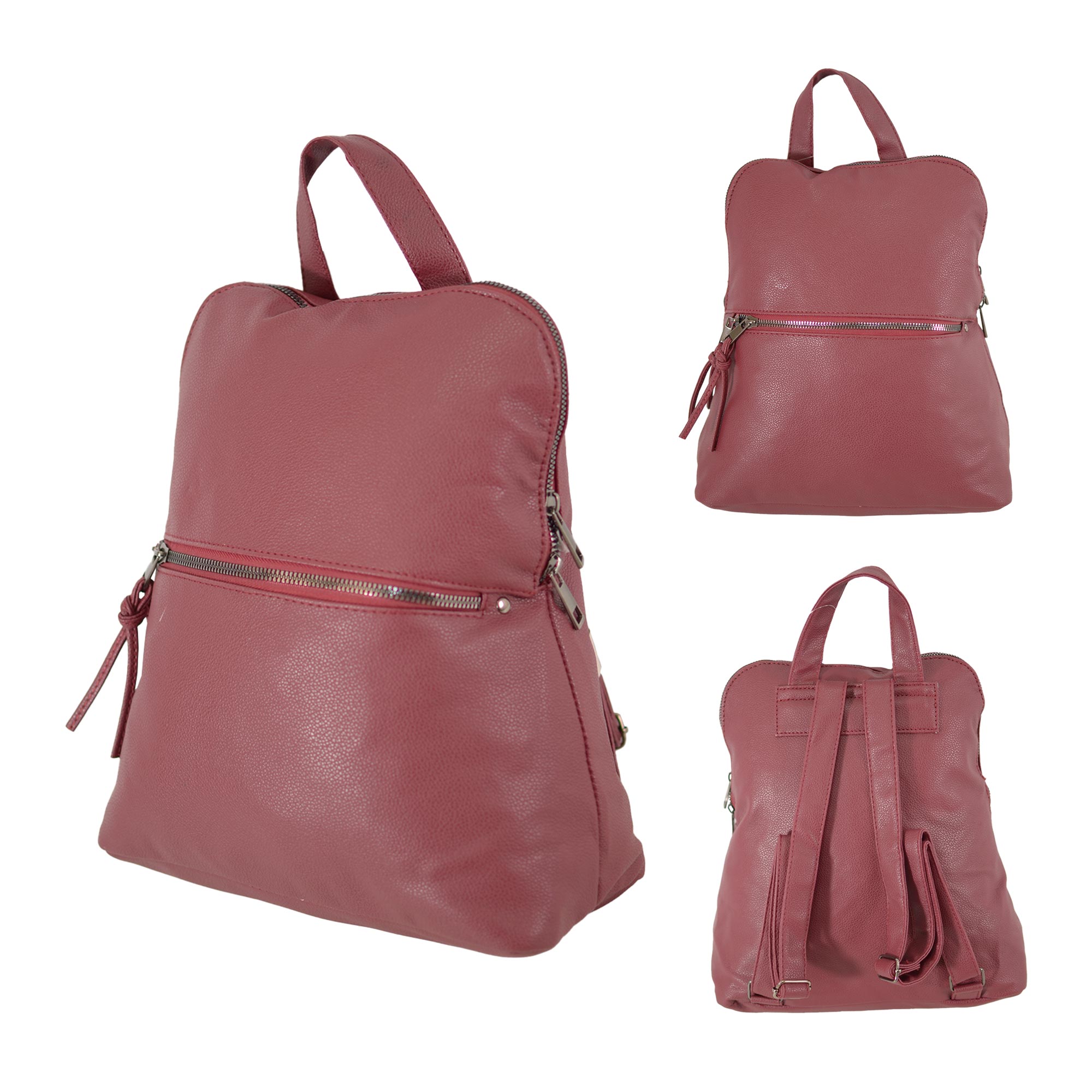 JBFB355 RED PU BACKPACK