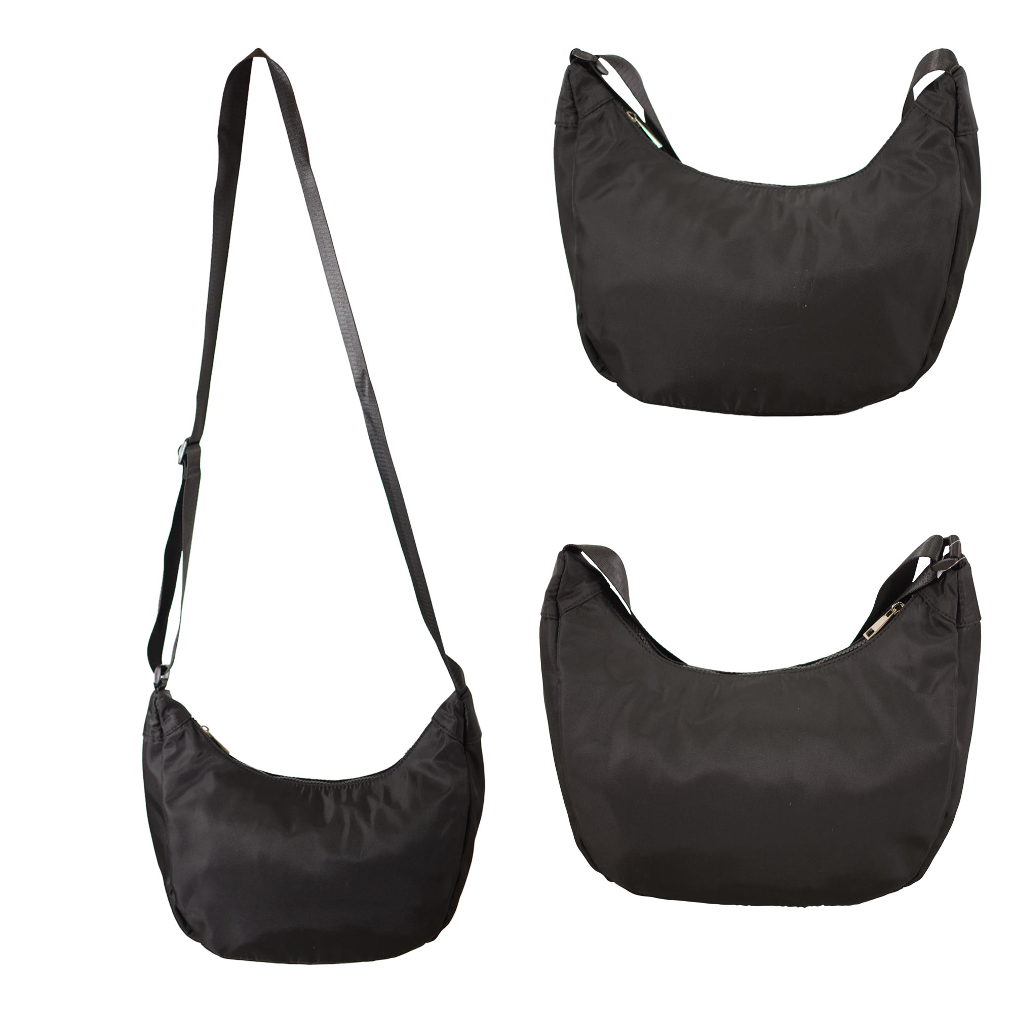 JBNHB59 BLACK SATIN HANDBAG