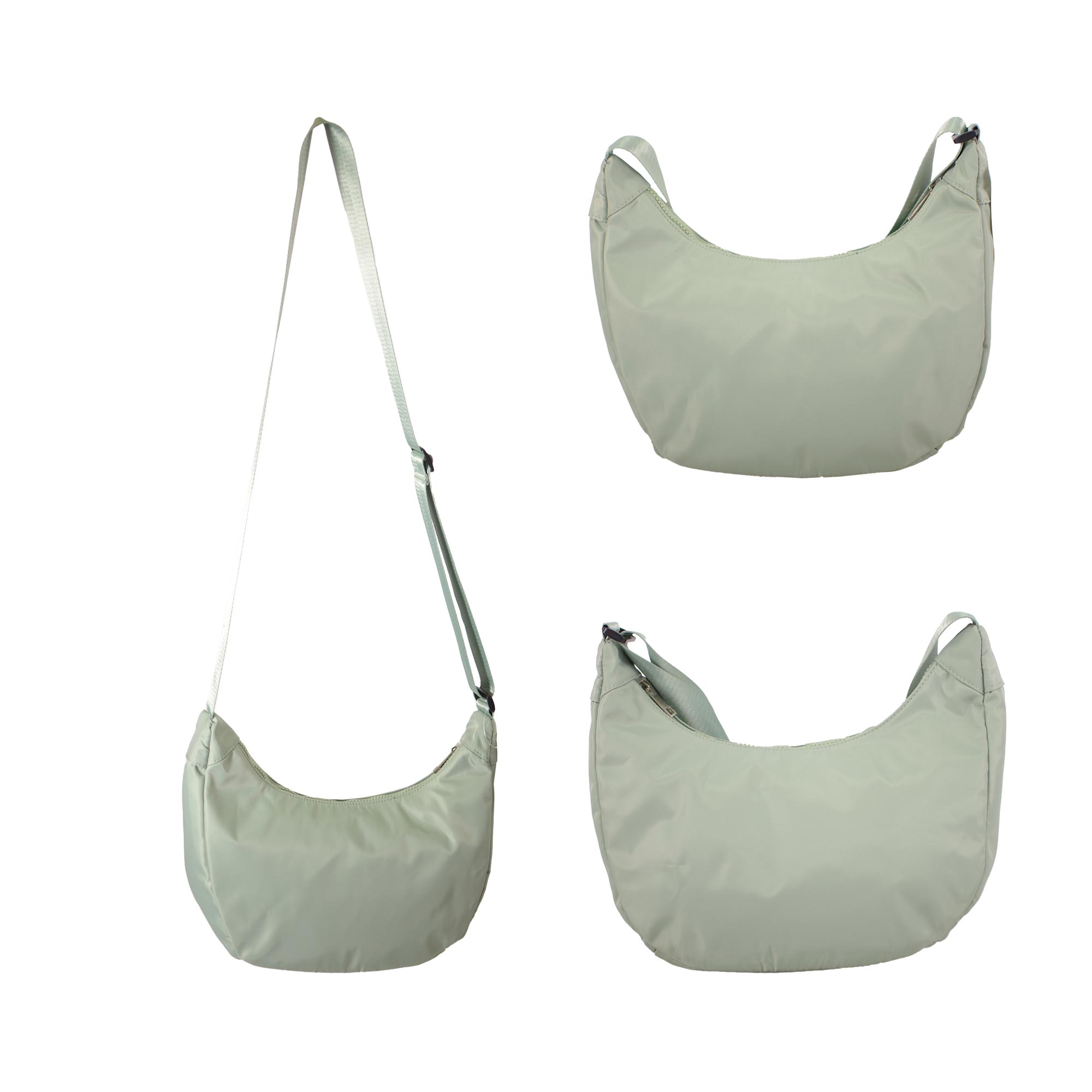 JBNHB59 GREEN FAUX LEATHER HANDBAG