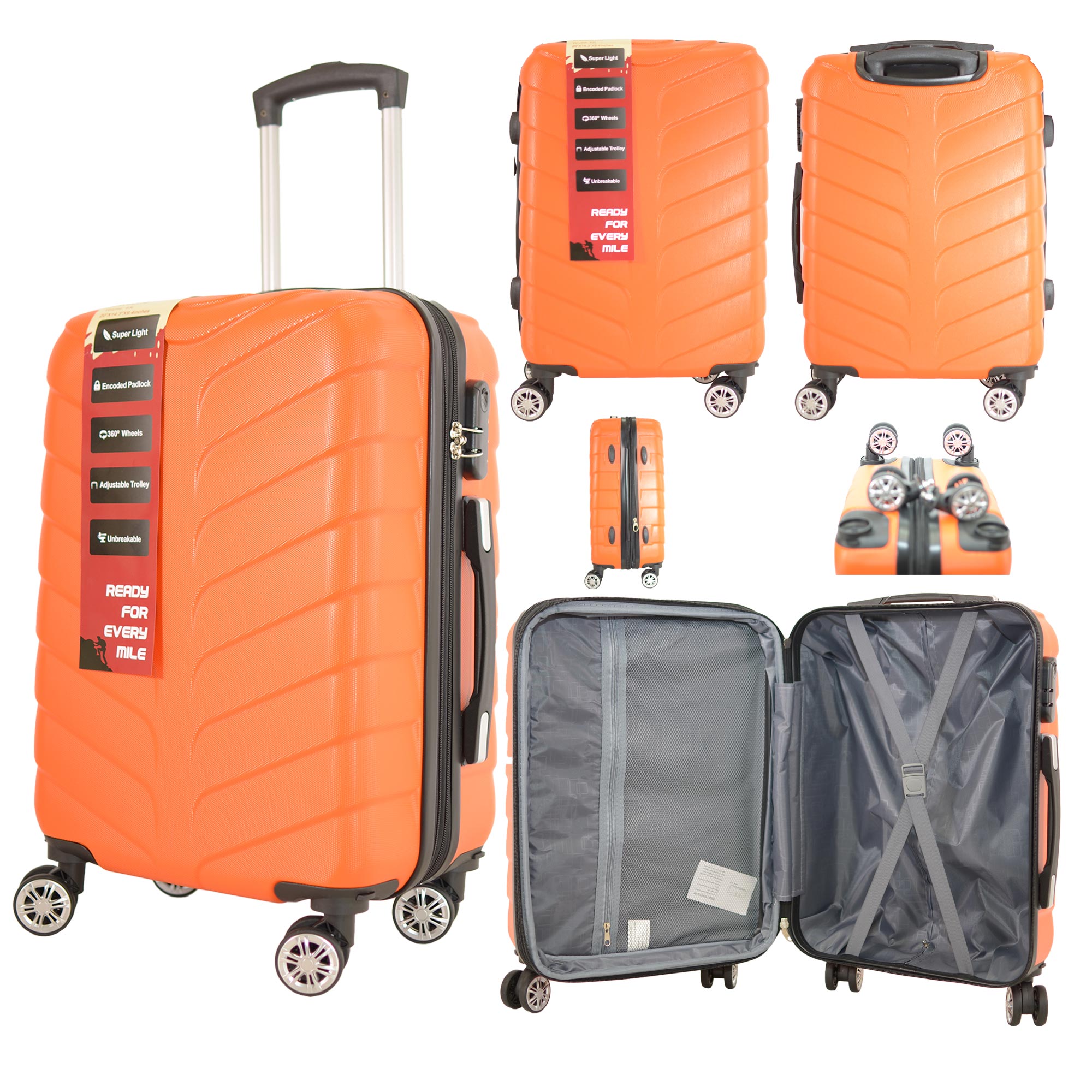 T-HC-CABIN-2025 ORANGE TRAVEL TROLLEY