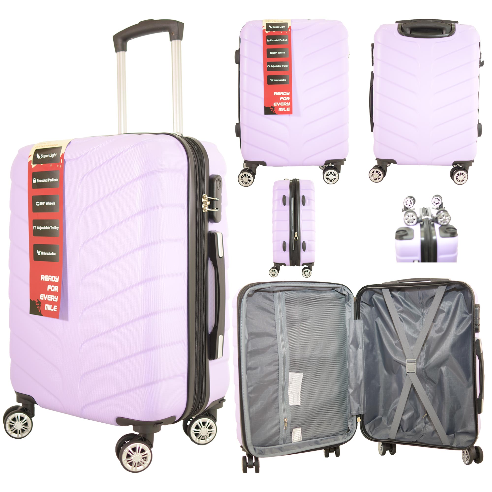 T-HC-CABIN-2025 PURPLE TRAVEL TROLLEY