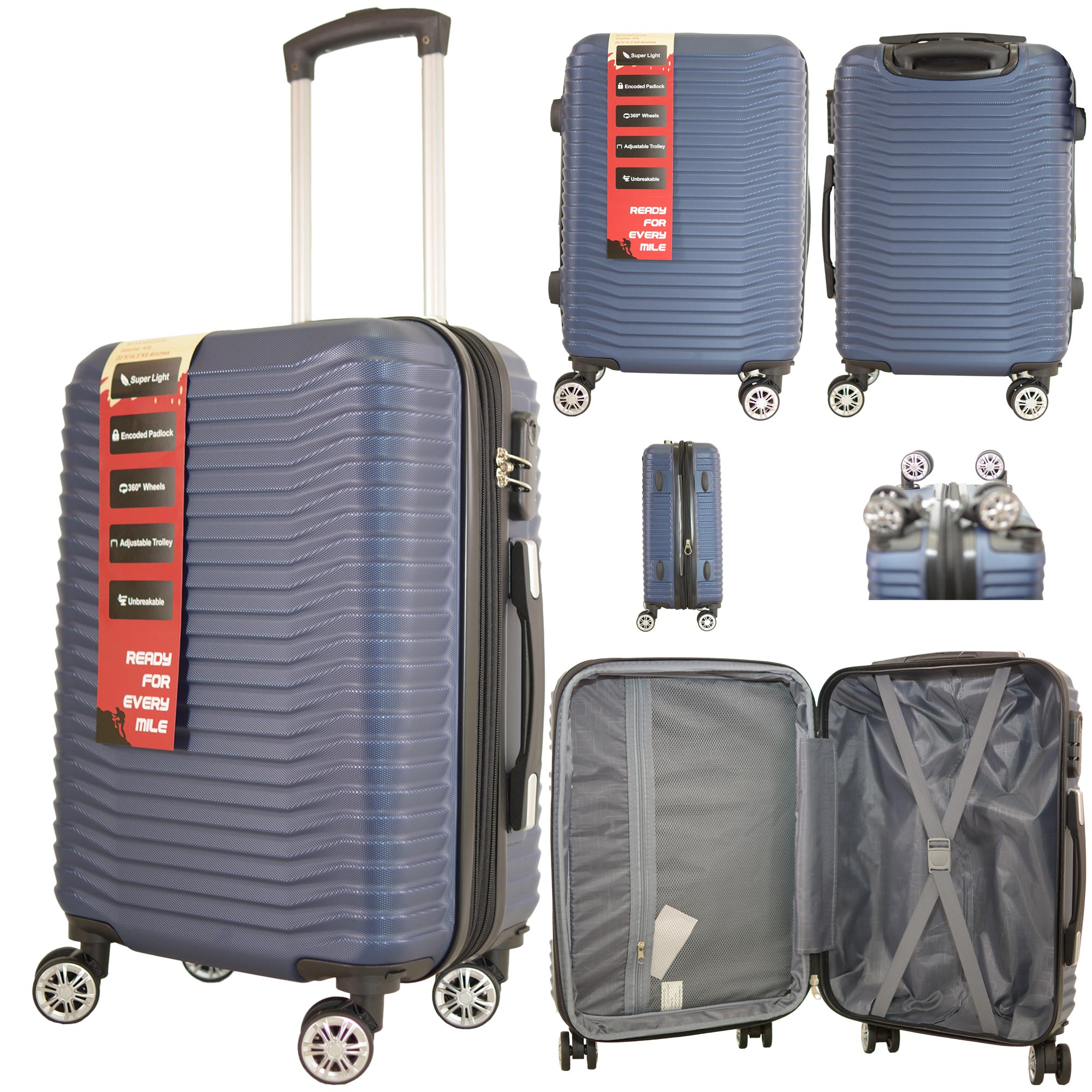 T-HC-CABIN-2026 NAVY TRAVEL TROLLEY