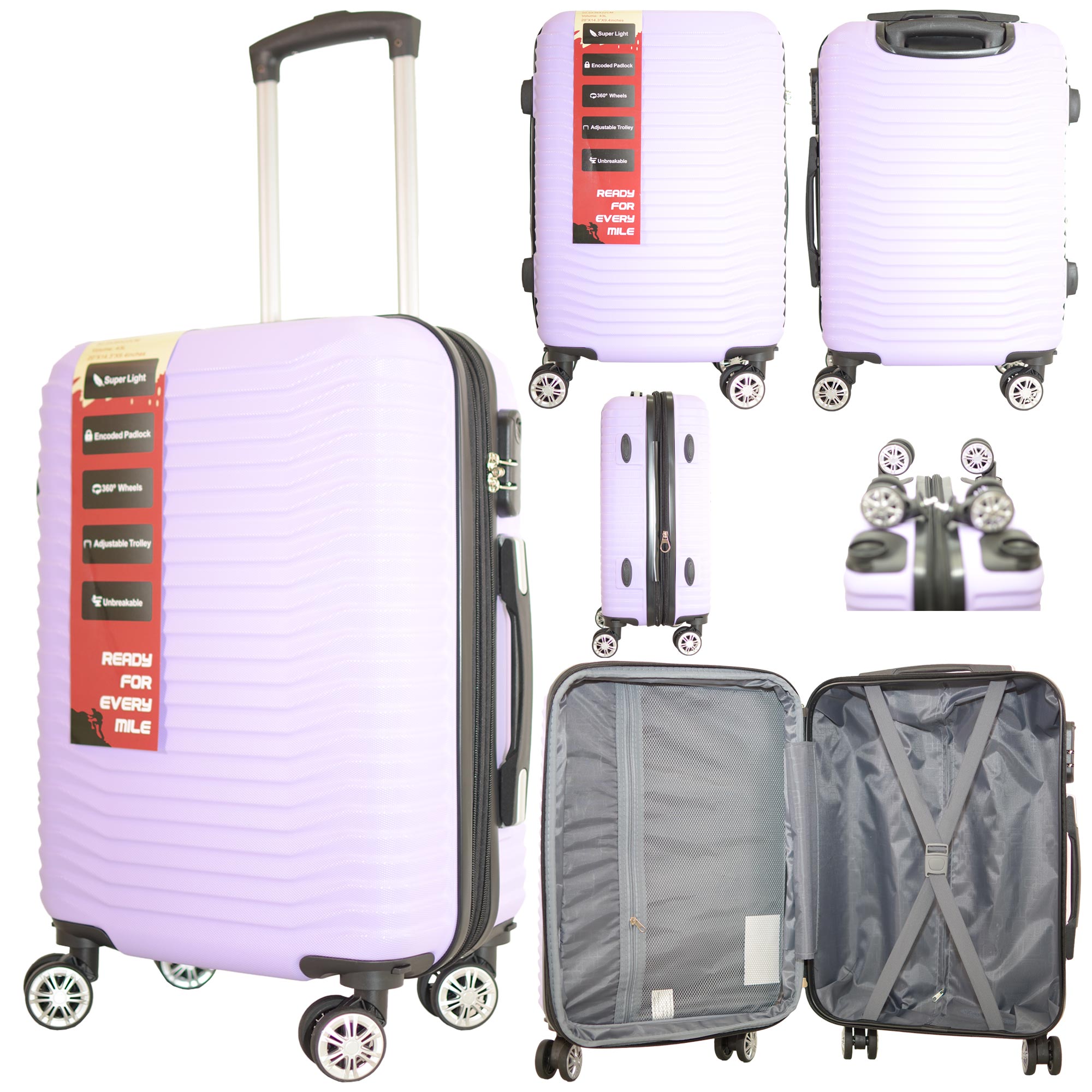 T-HC-CABIN-2026 PURPLE TRAVEL TROLLEY