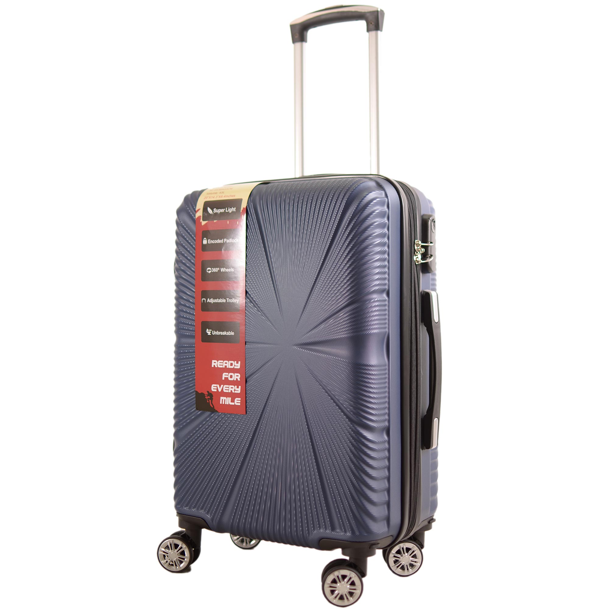 T-HC-CABIN-2029 NAVY CABIN-SIZE TRAVEL TROLLEY - Image 2