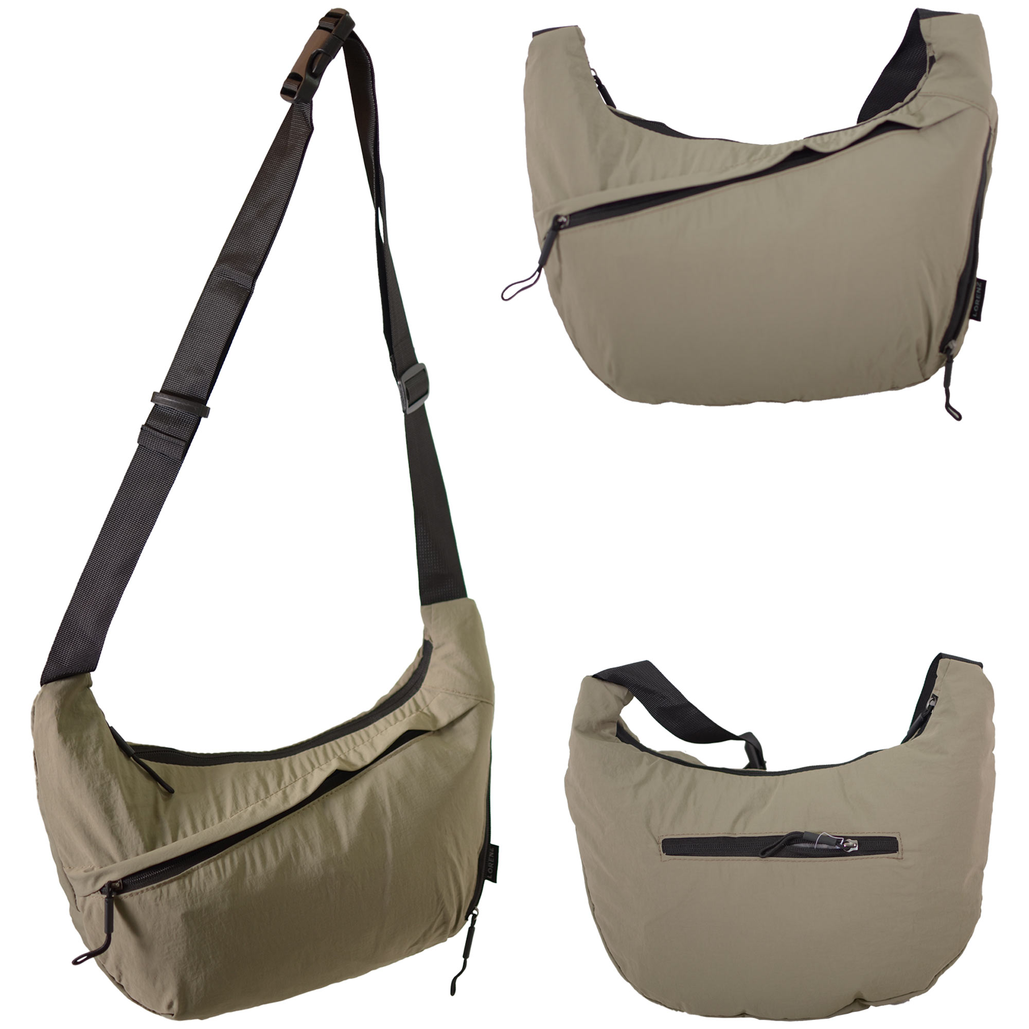 2304 OLIVE GREY SHOULDER BAG