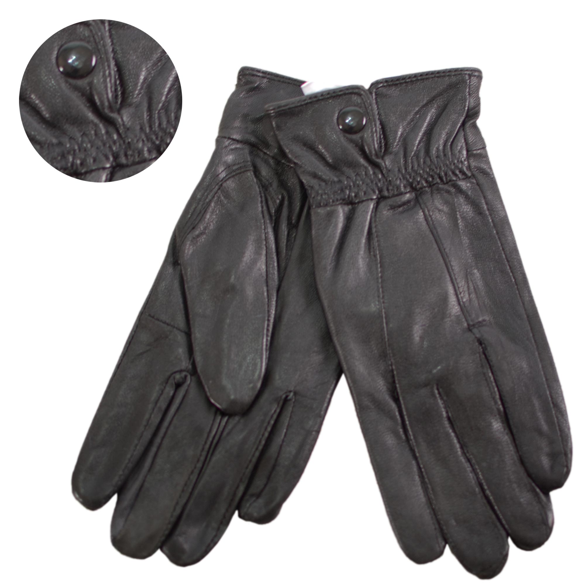 8910 BLACK LEATHER GLOVES MEDIUM