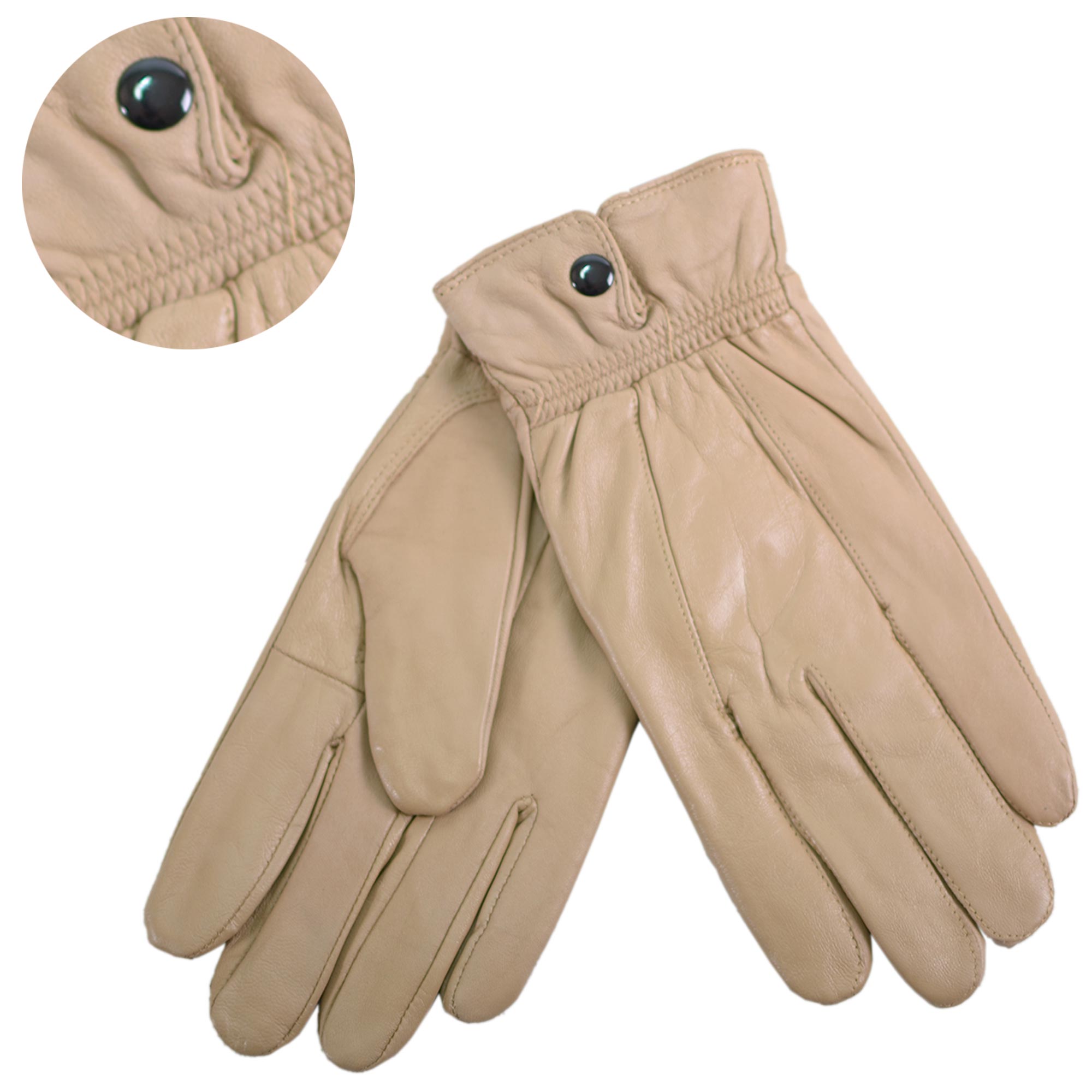 8910 FAWN LEATHER GLOVES SMALL