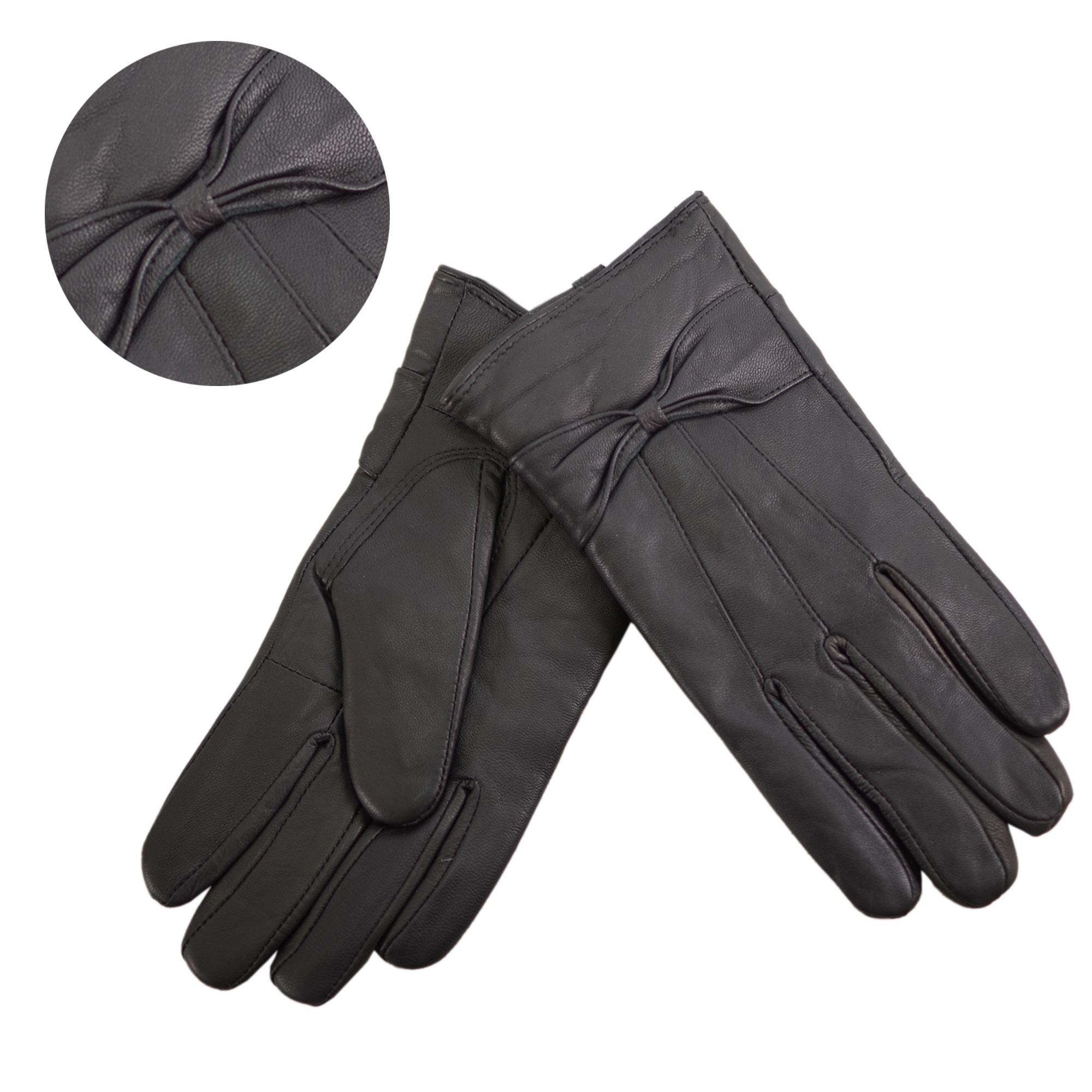 8911 BLACK LEATHER GLOVES SMALL