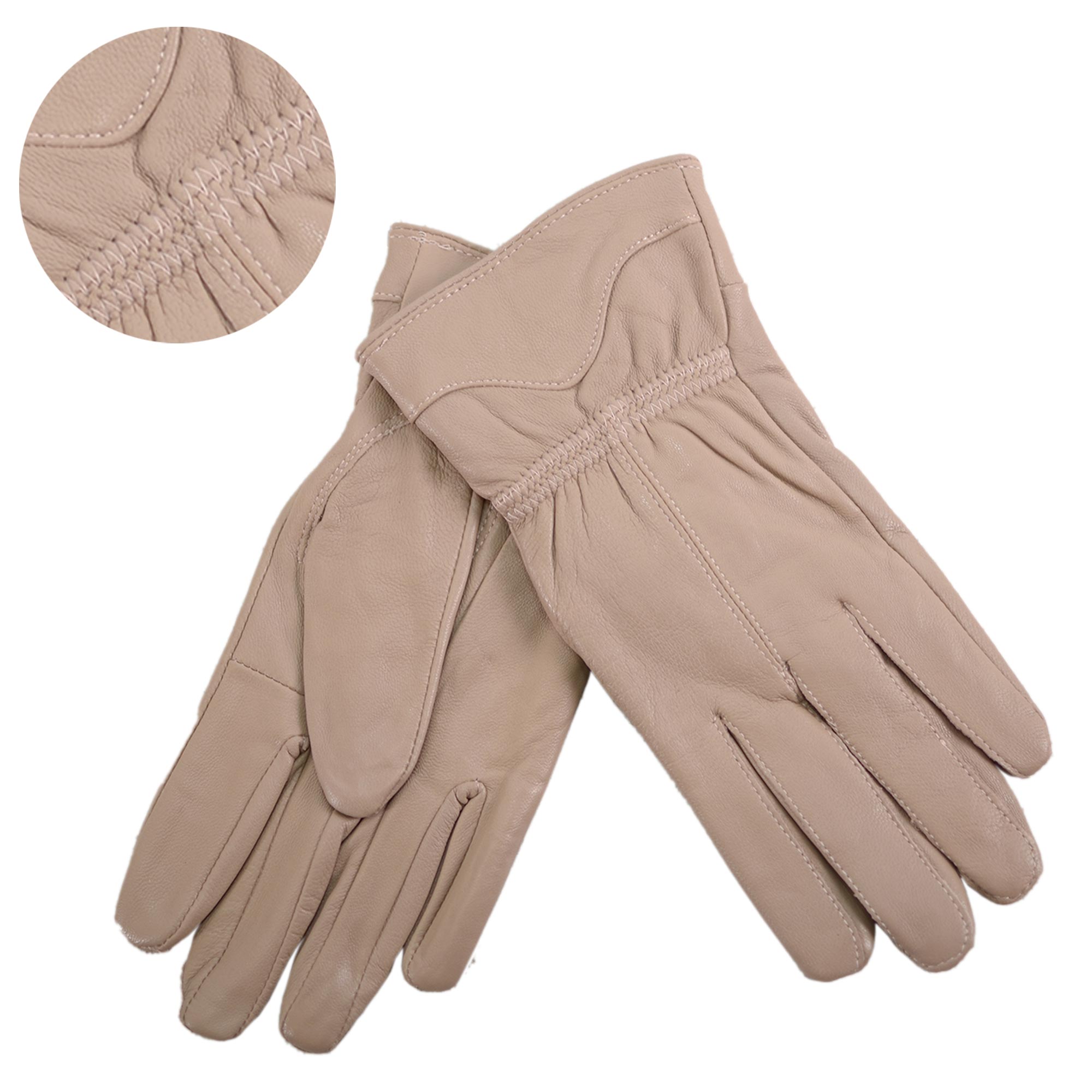 8911 MINK LEATHER GLOVES LARGE