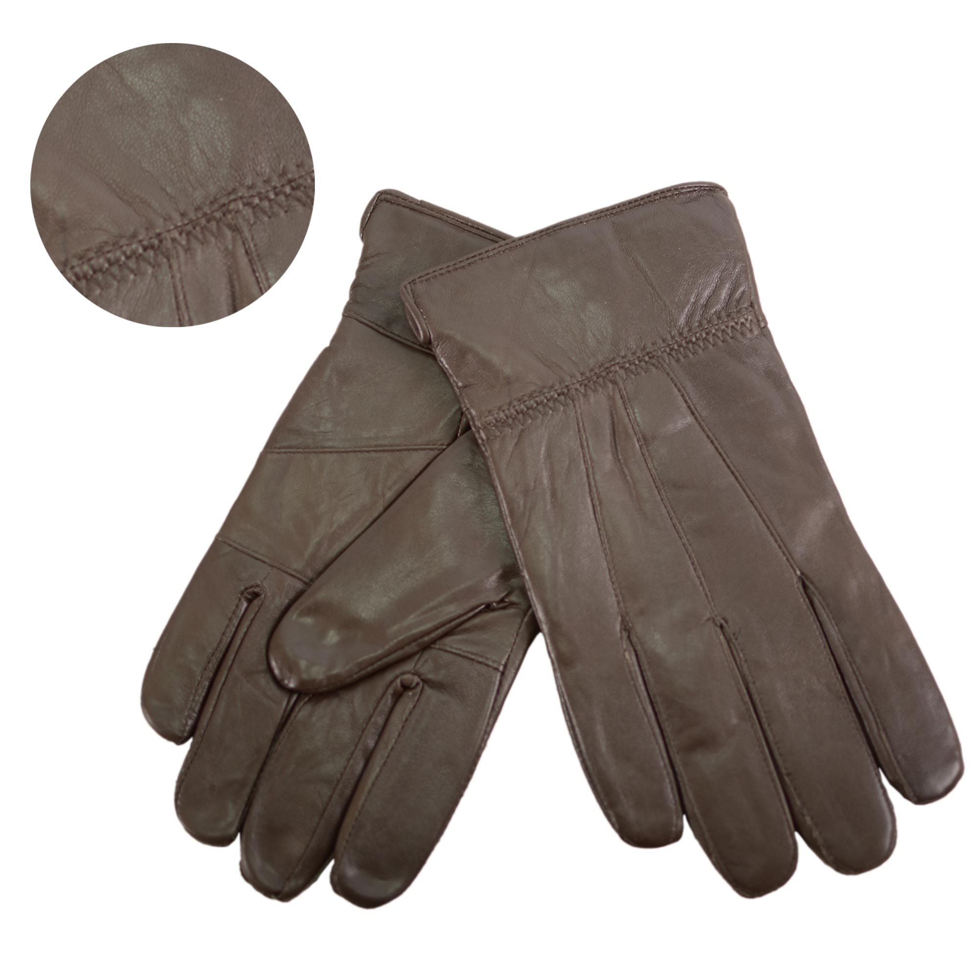 8922 DARK BROWN LEATHER GLOVES EXTRA LARGE