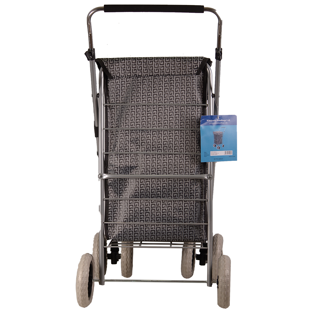 ST-SIX-01 GREY G 6-WHEEL SHOPPING TROLLEY - Image 2