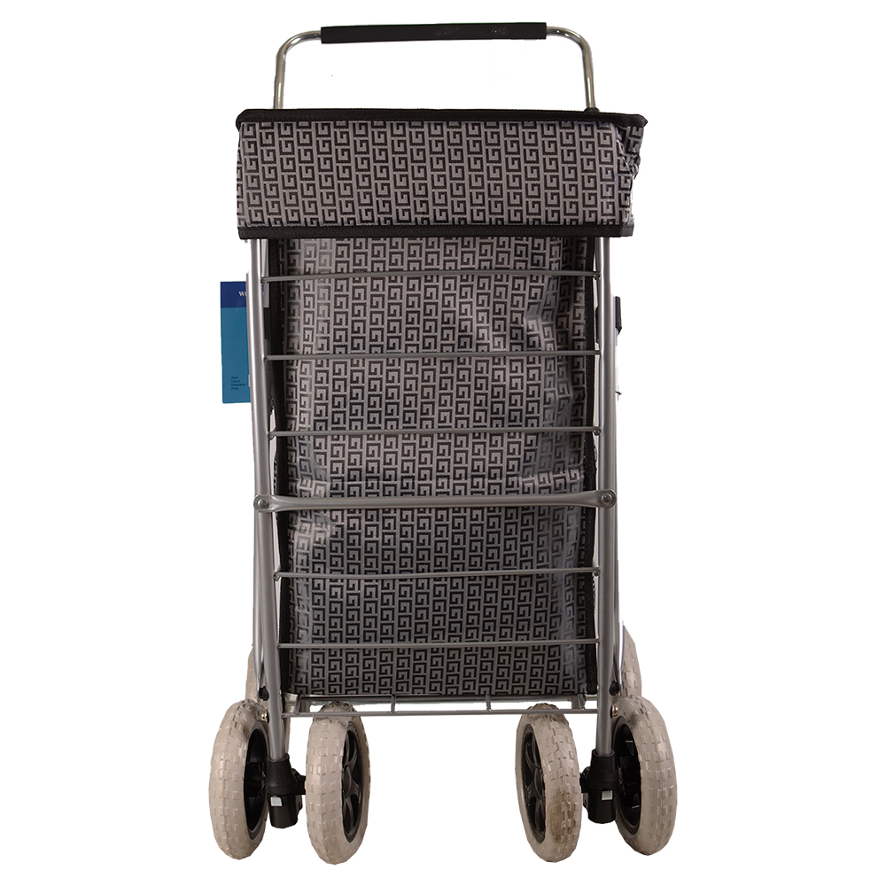 ST-SIX-01 GREY G 6-WHEEL SHOPPING TROLLEY - Image 3