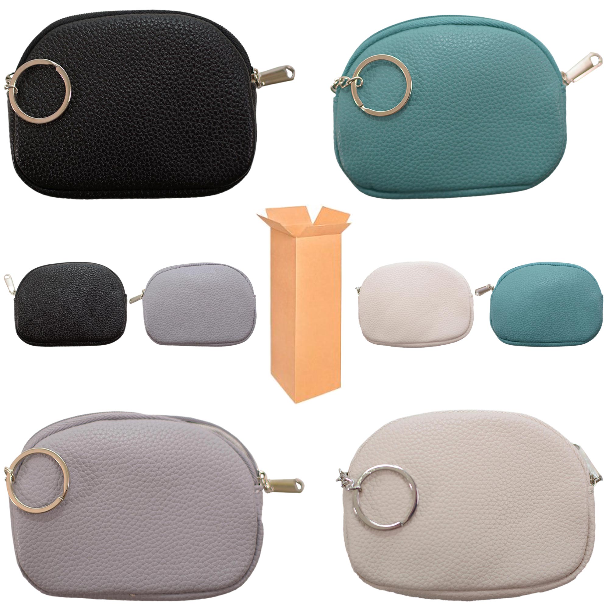 7283 ASSORTED PURSE FAUX LEATHER BOX OF 12