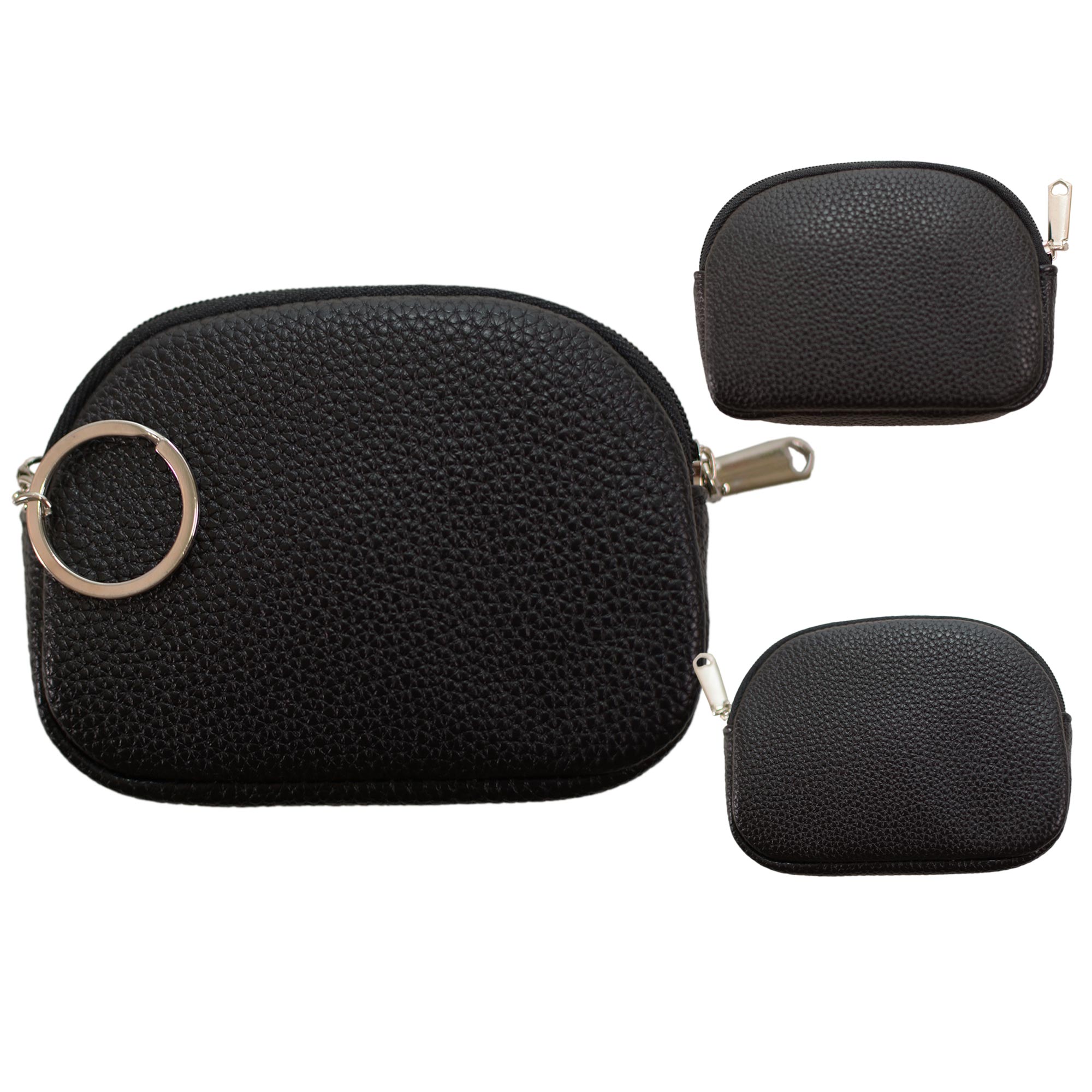 7283 BLACK PURSE FAUX LEATHER