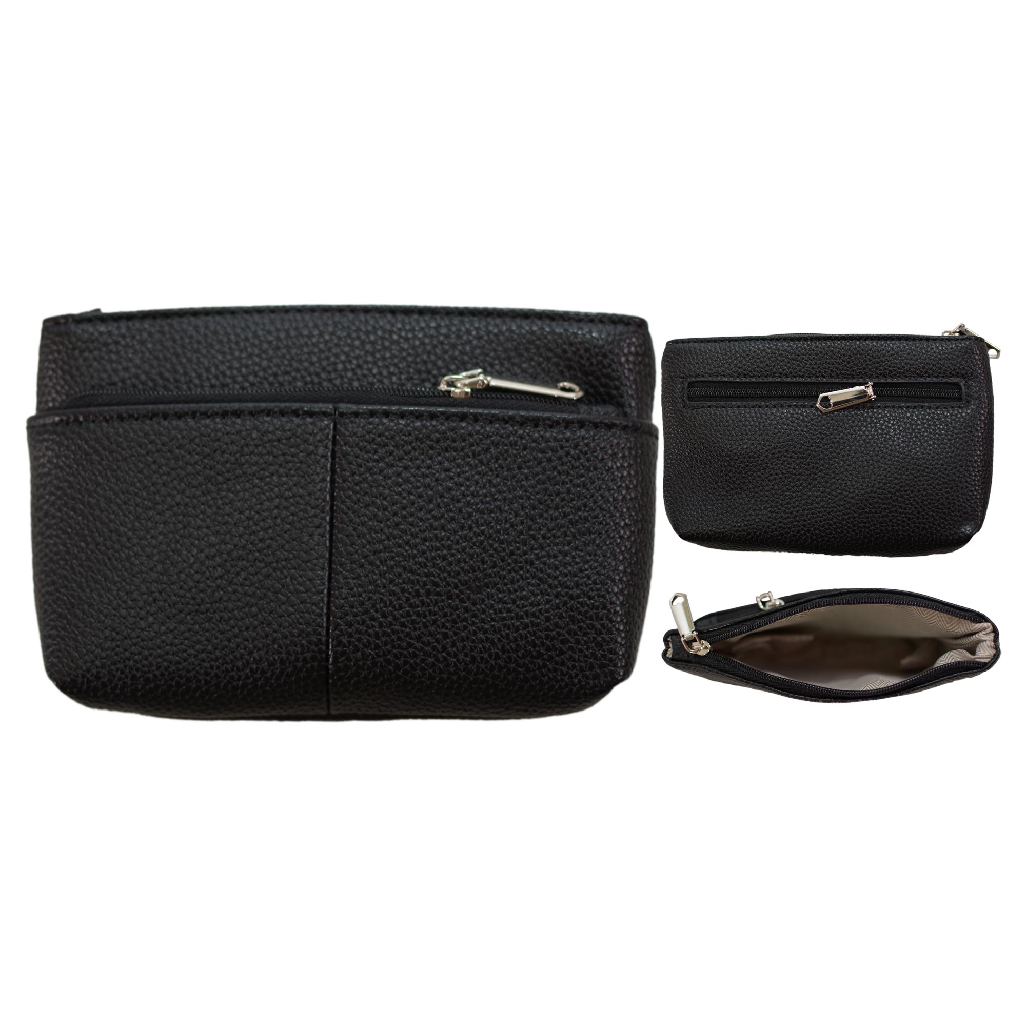 7285 BLACK PURSE FAUX LEATHER