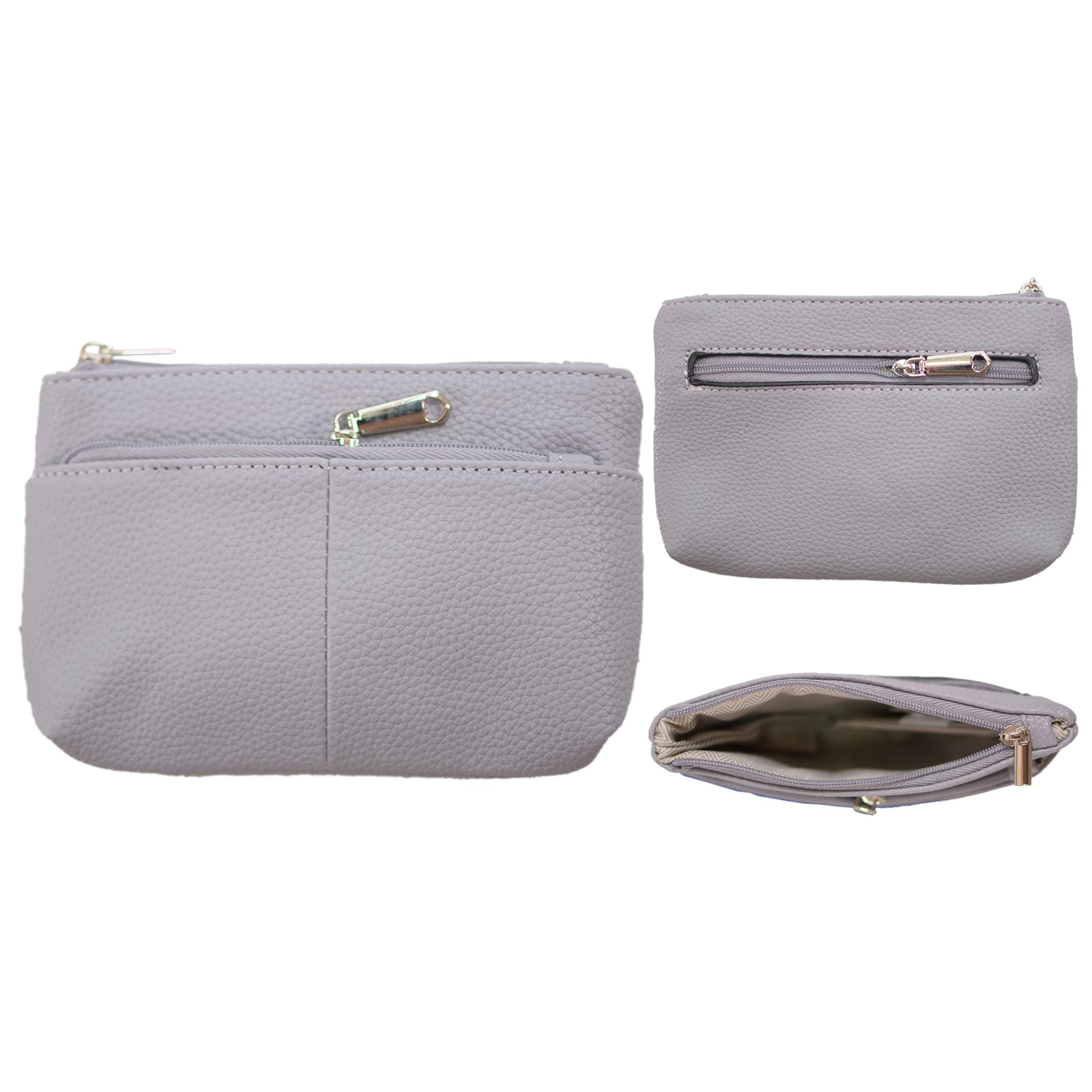 7285 LIGHT MUAVE PURSE FAUX LEATHER