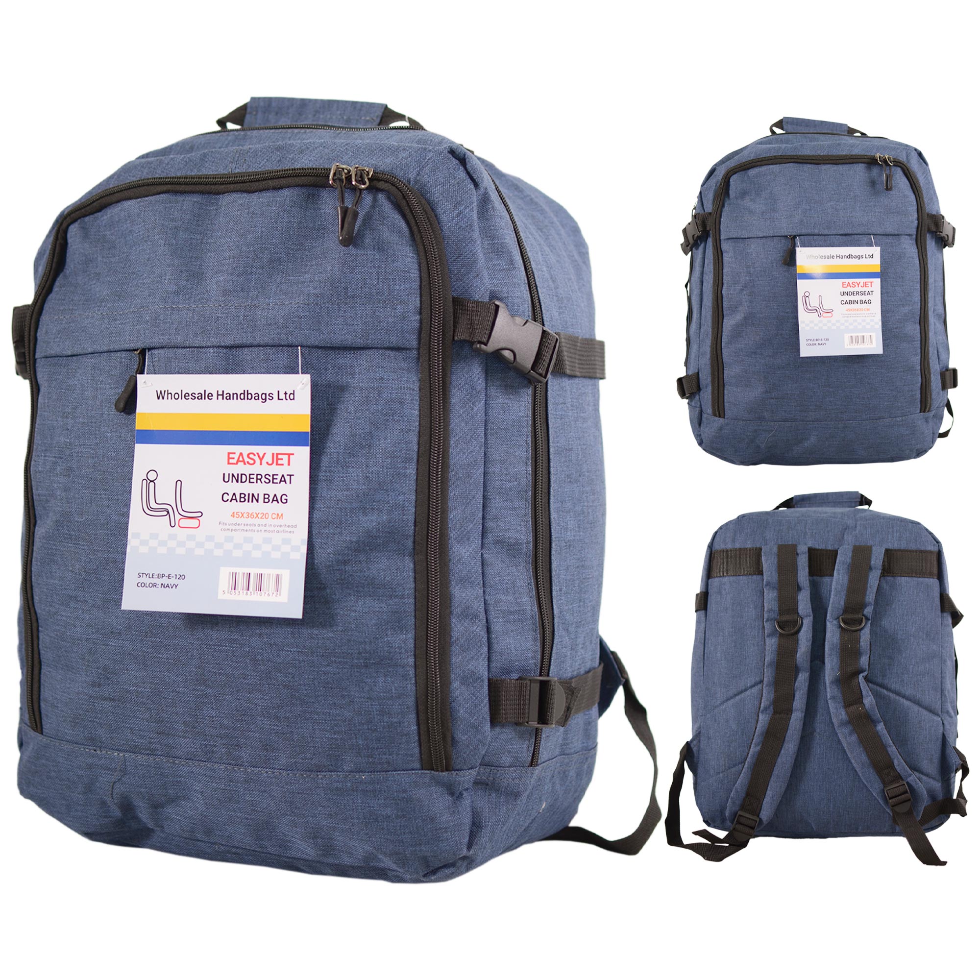BP-E-120 NAVY EASYJET UNDERSEAT CABIN BAG