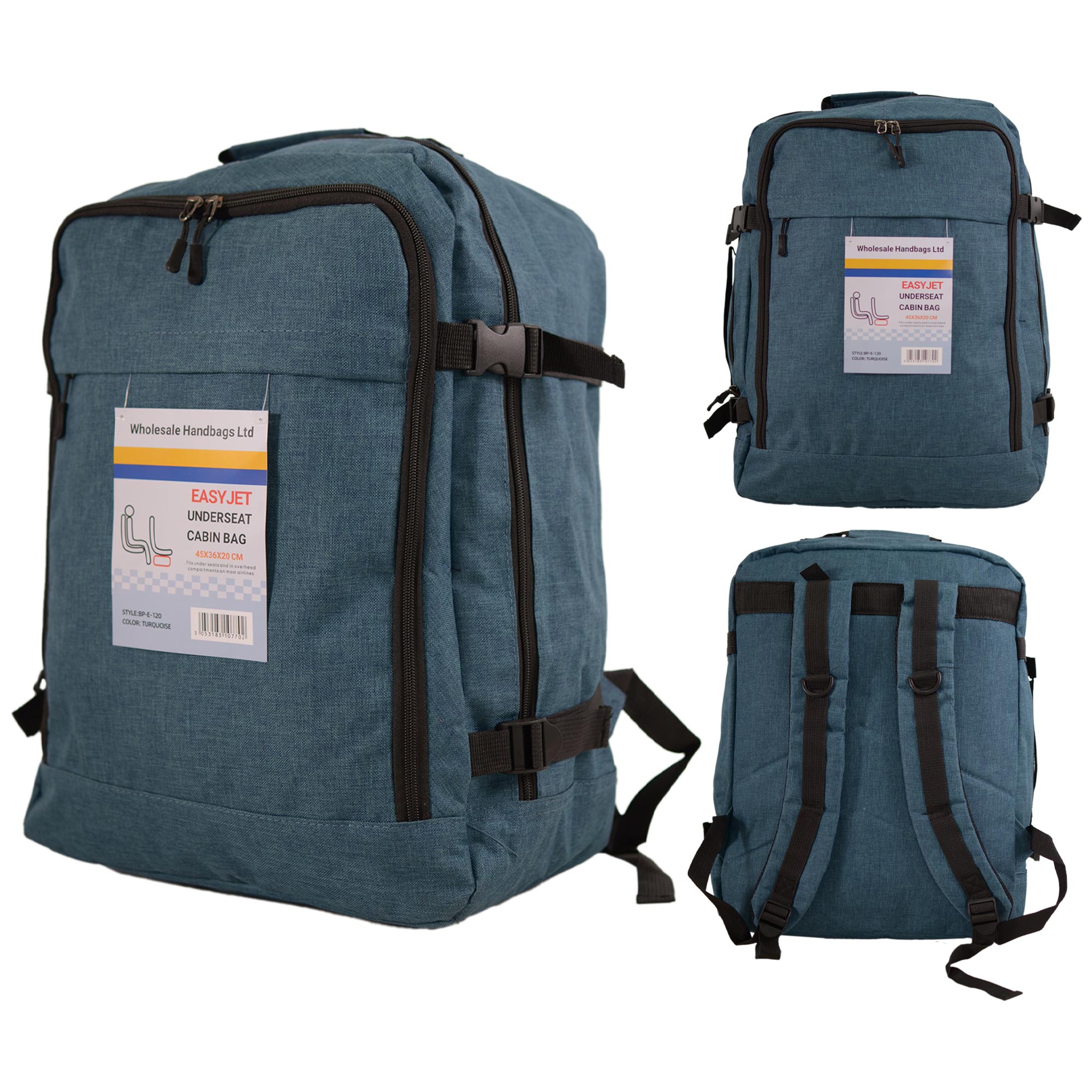 BP-E-120 TURQUOISE EASYJET UNDERSEAT CABIN BAG