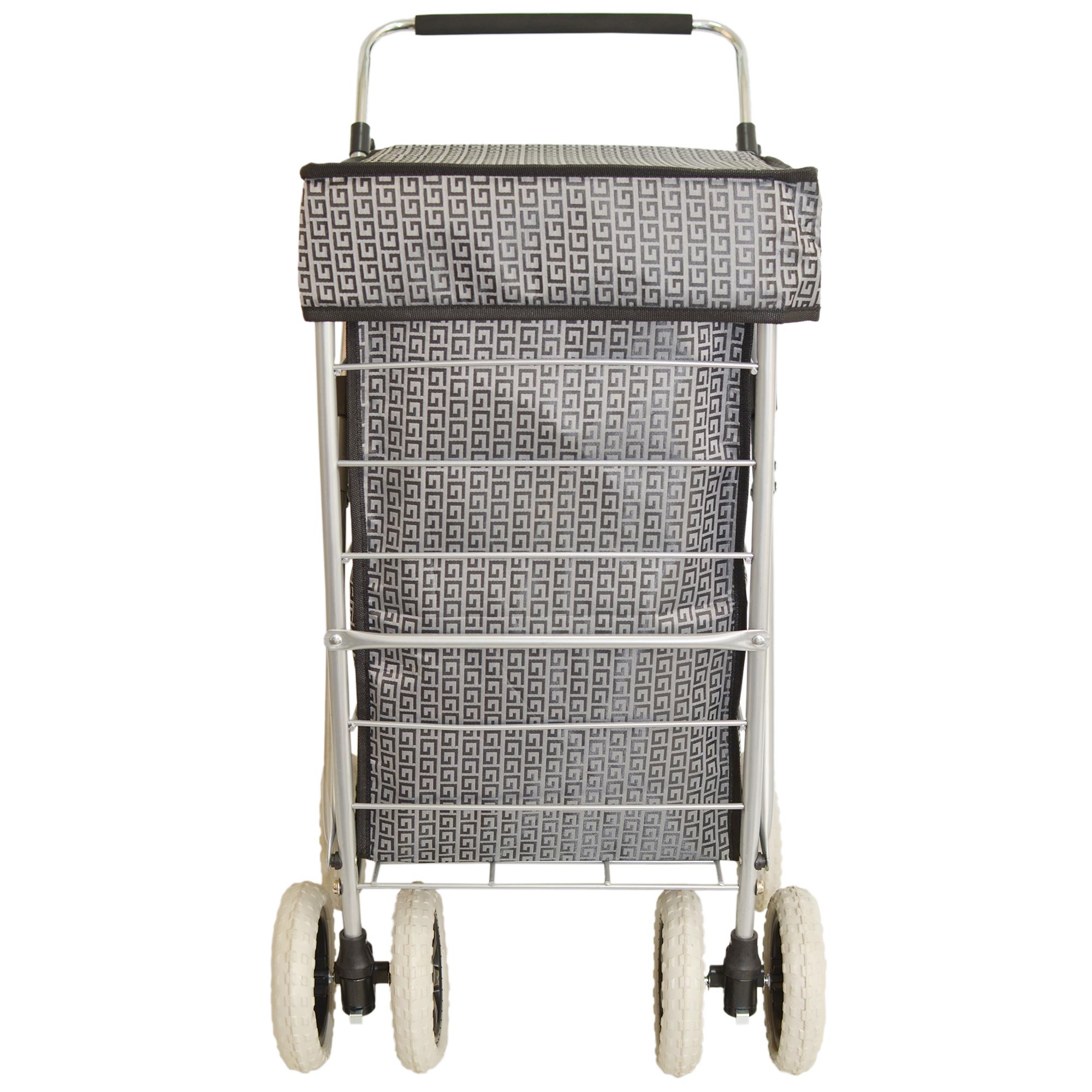 ST-SIX-01 GREY G 6-WHEEL SHOPPING TROLLEY - Image 2