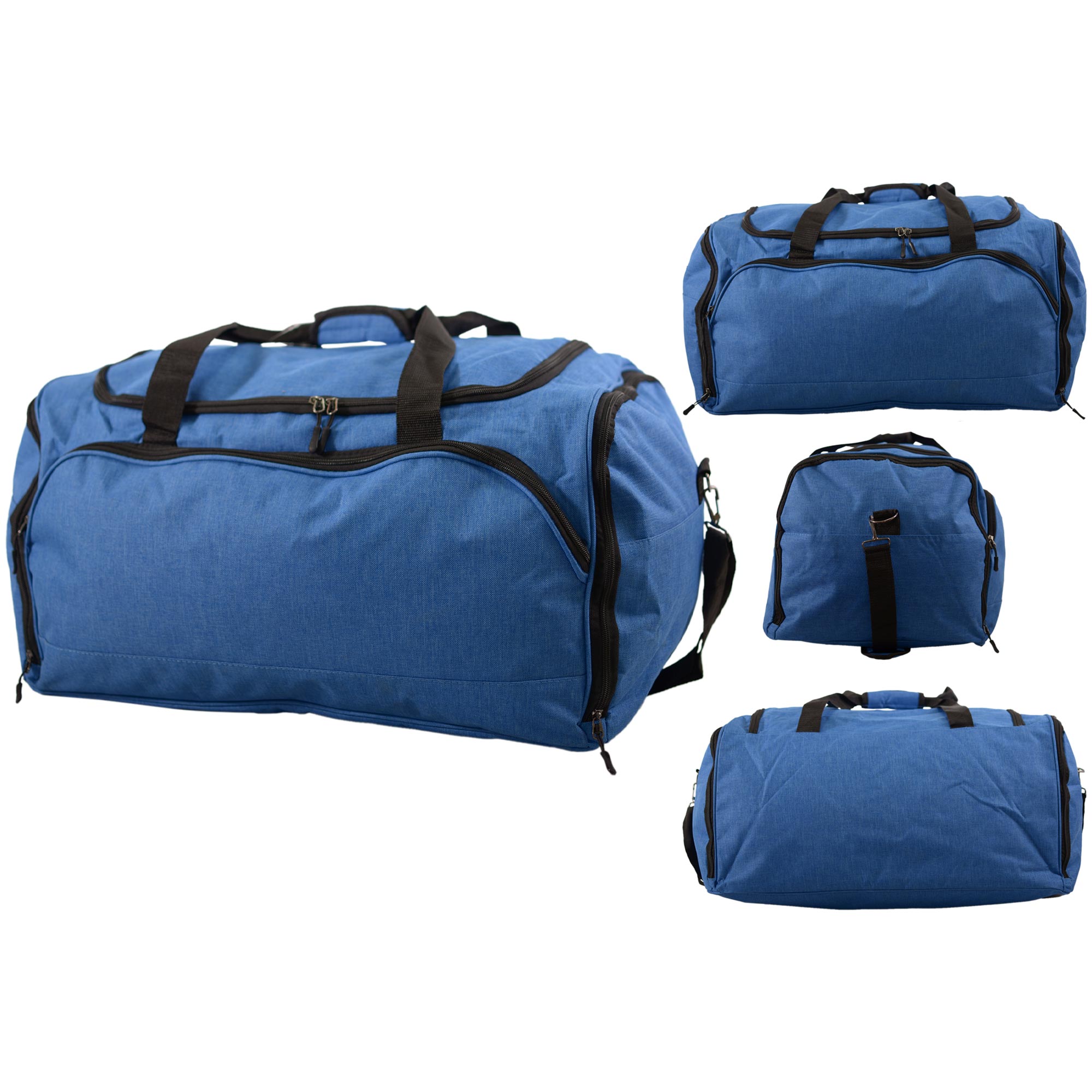 TB-214 BLUE SHOULDER TRAVEL BAG