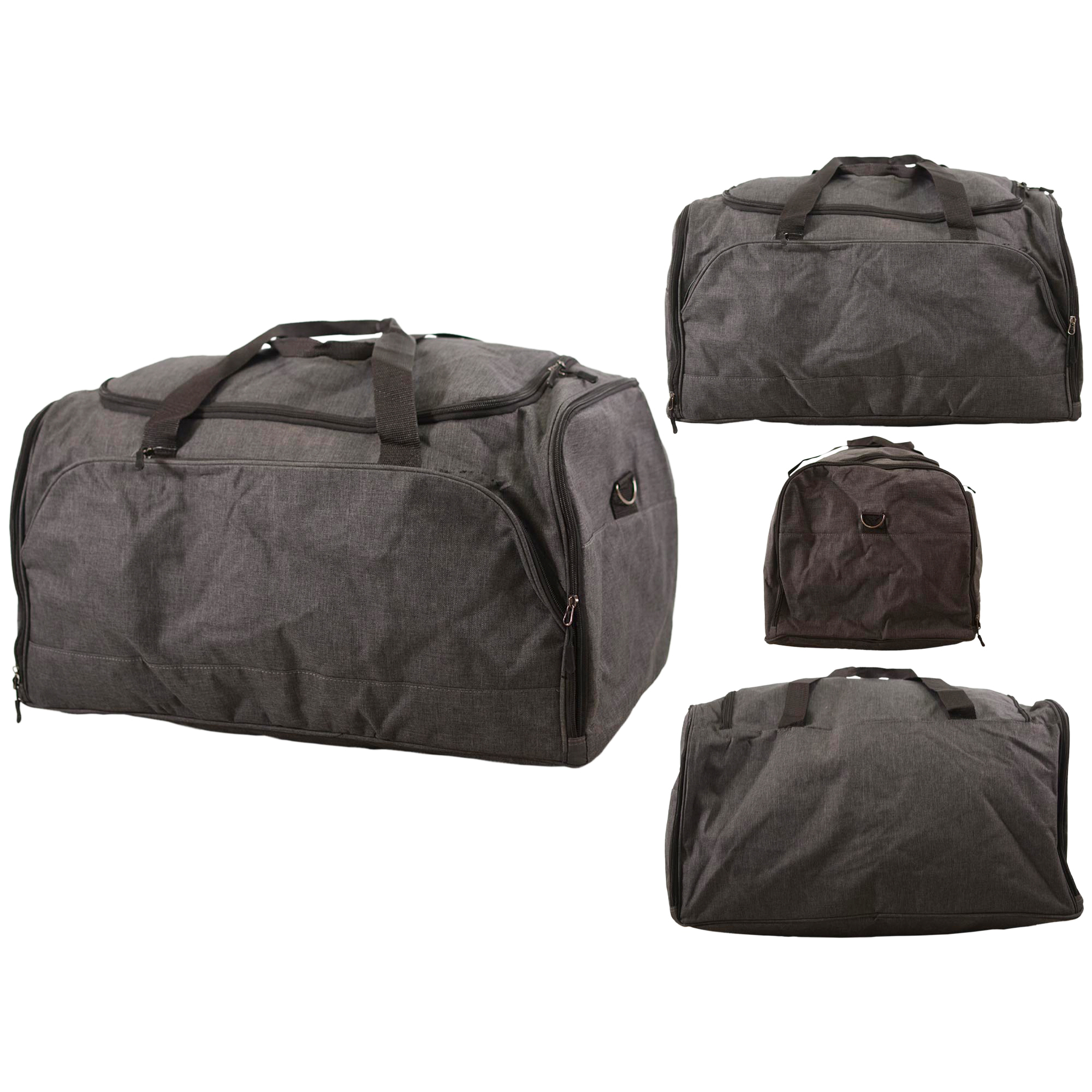 TB-214 GREY SHOULDER TRAVEL BAG