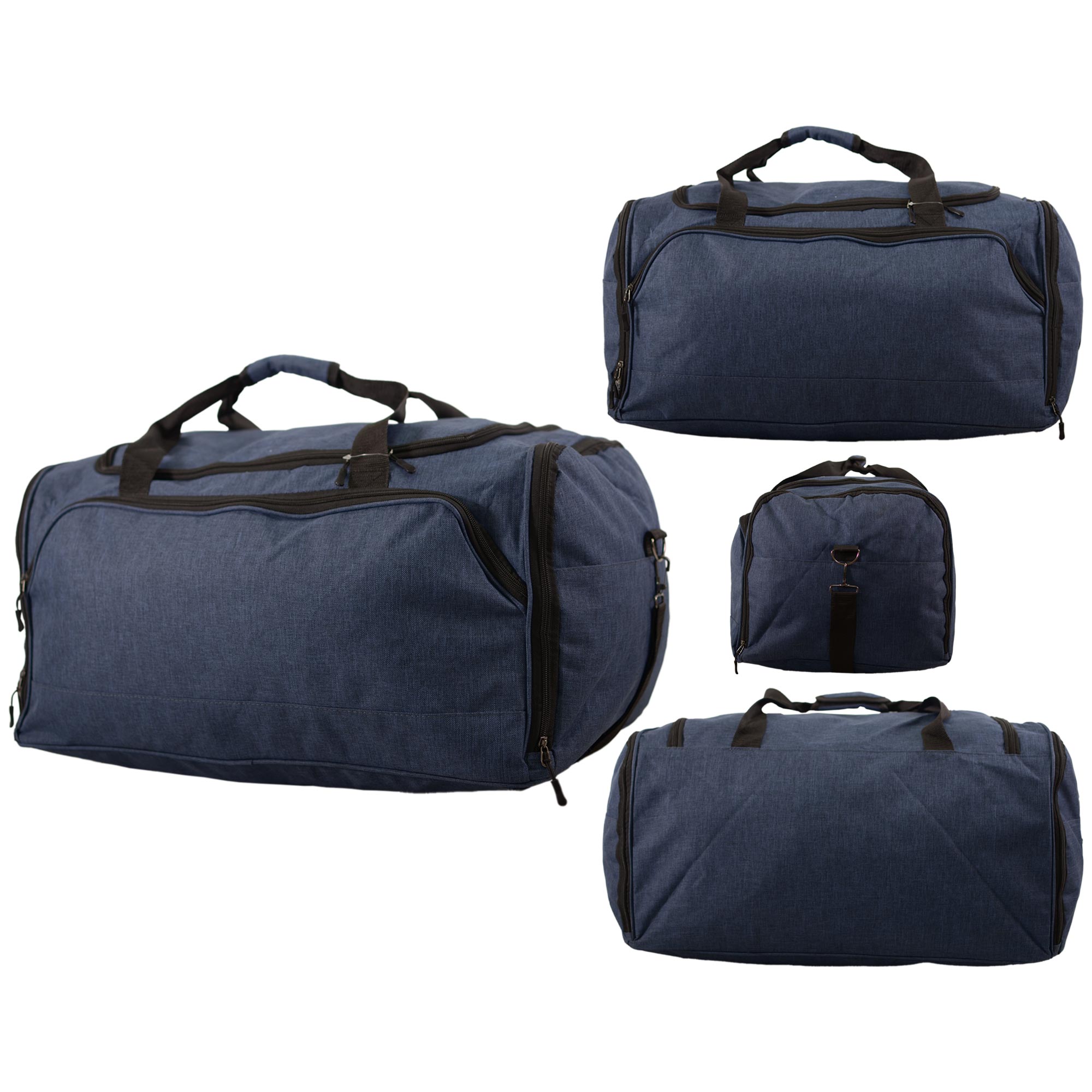 TB-214 NAVY SHOULDER TRAVEL BAG