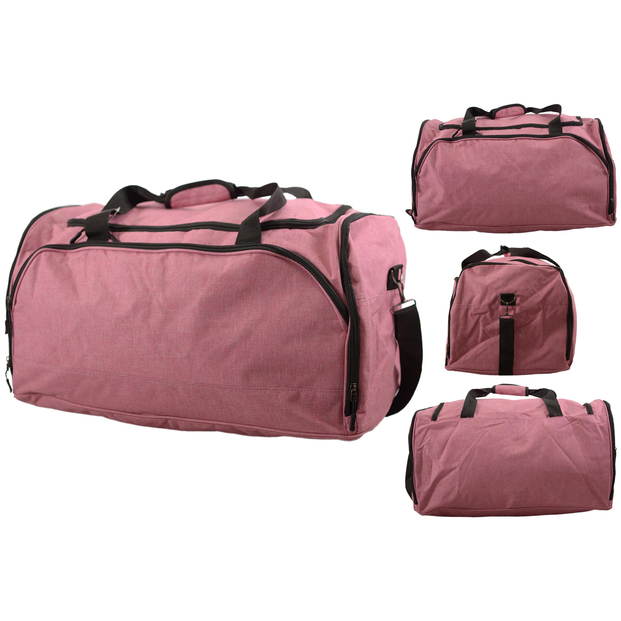 TB-214 PINK SHOULDER TRAVEL BAG