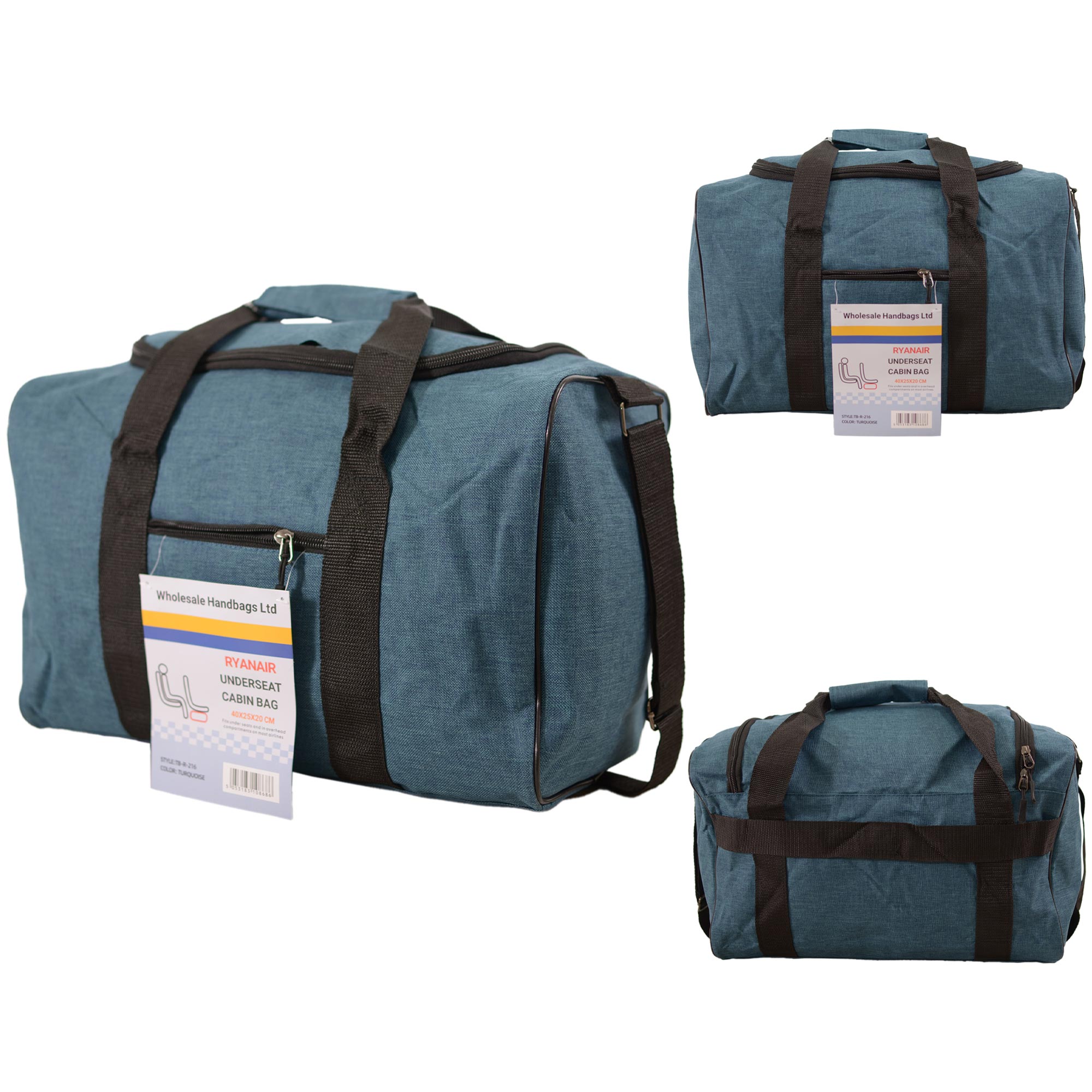 TB-R-216 TURQUOISE RYANAIR UNDERSEAT CABIN BAG