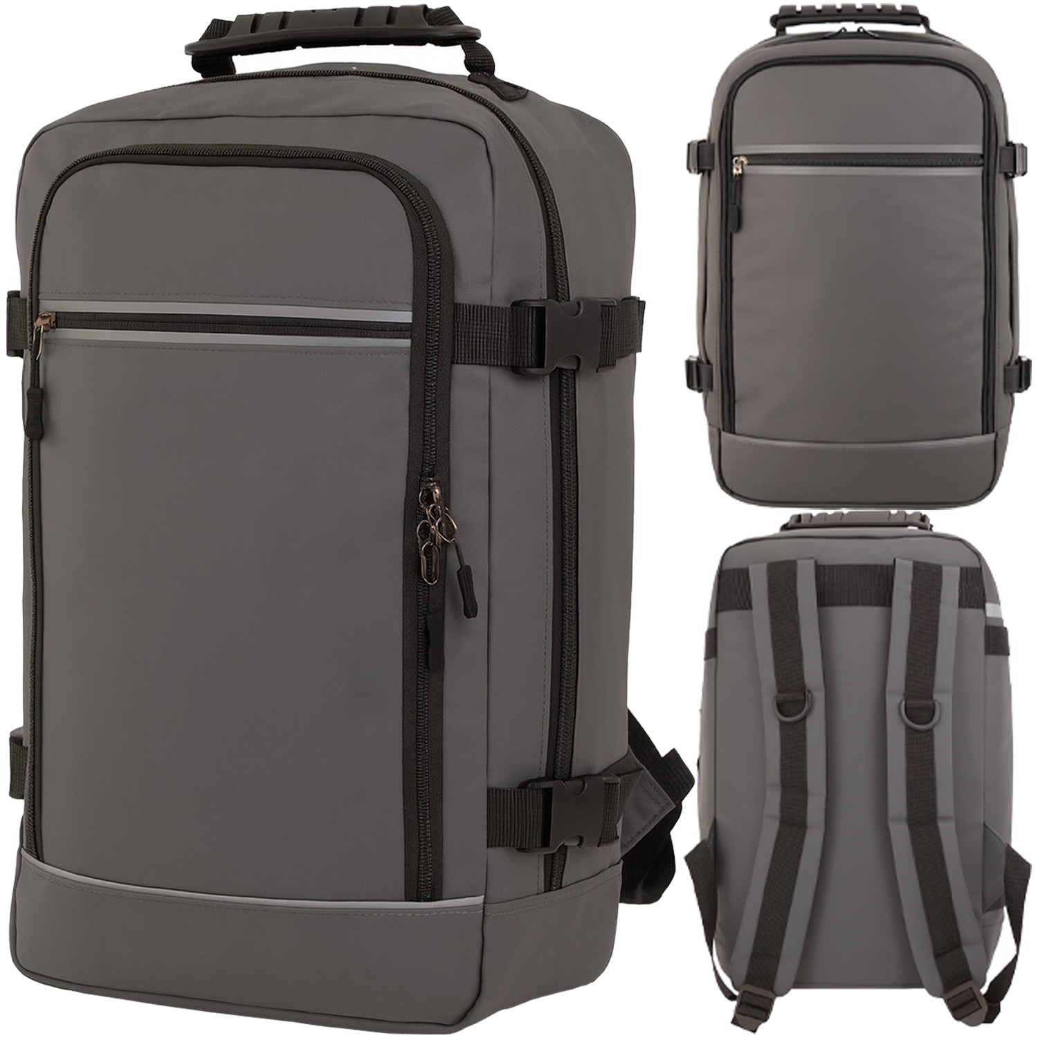 BP-R-T-120 GREY RYANAIR UNDERSEAT CABIN-FRIENDLY RUCKSACK