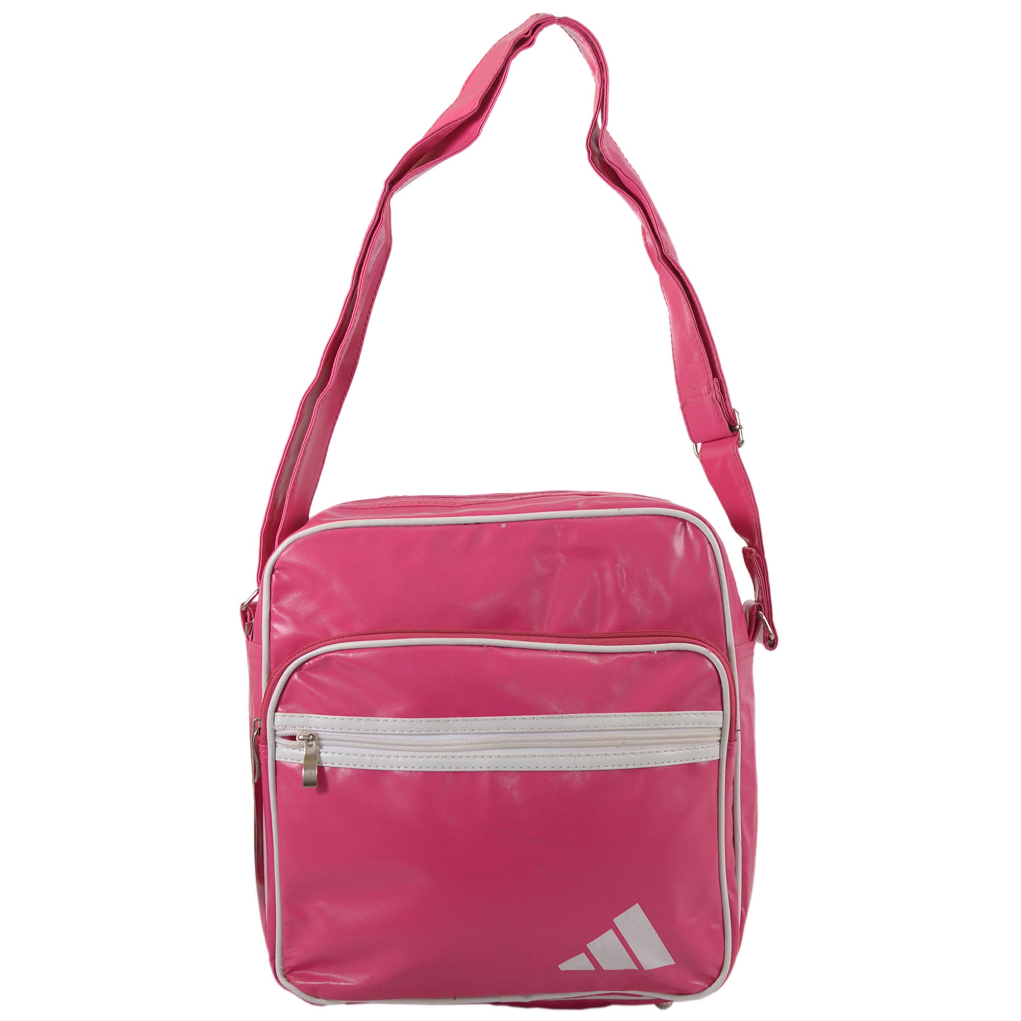 HB-PV-A-02 PINK/WHITE FAUX LEATHER HANDBAG