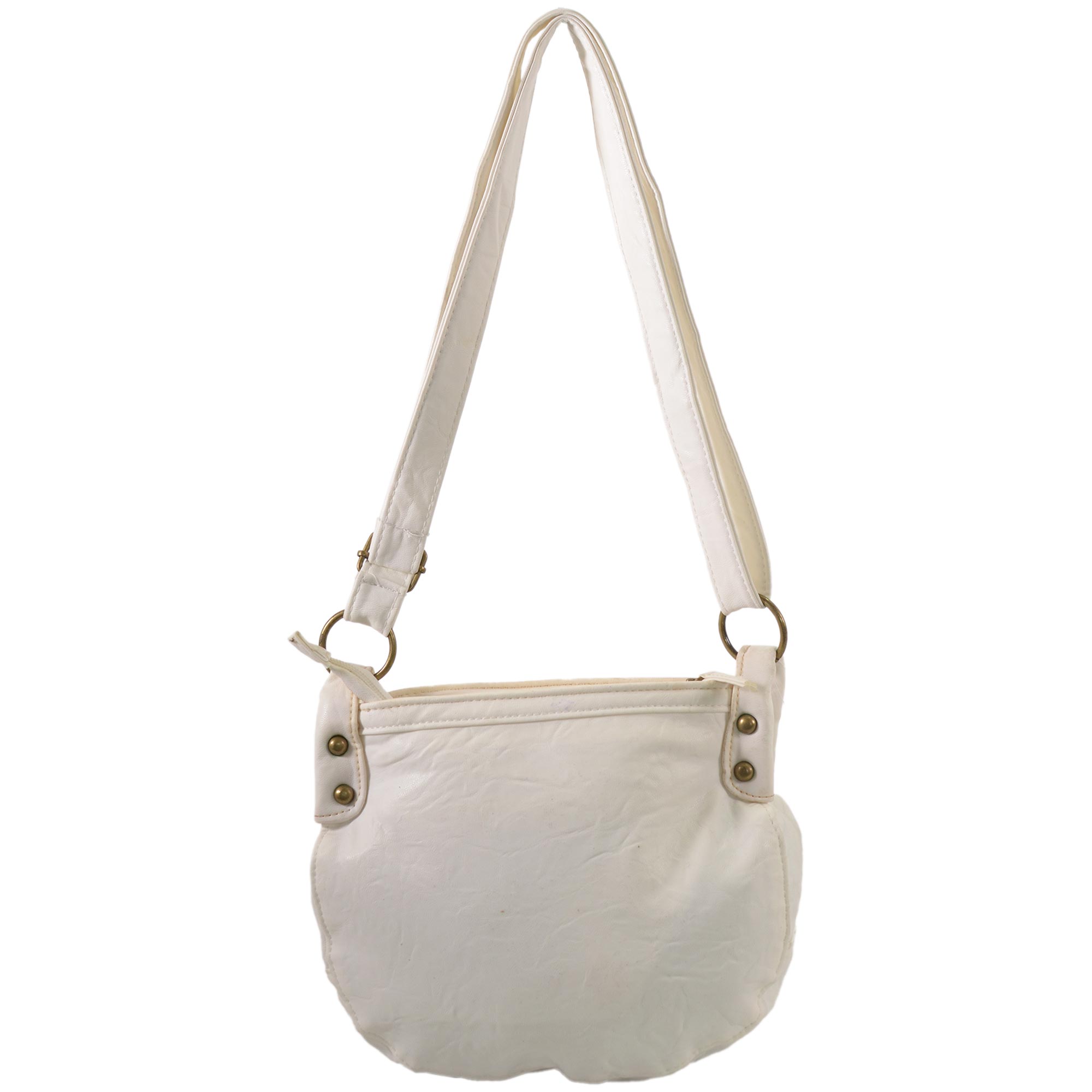 JBHB2326 WHITE FAUX LEATHER HANDBAG - Image 3