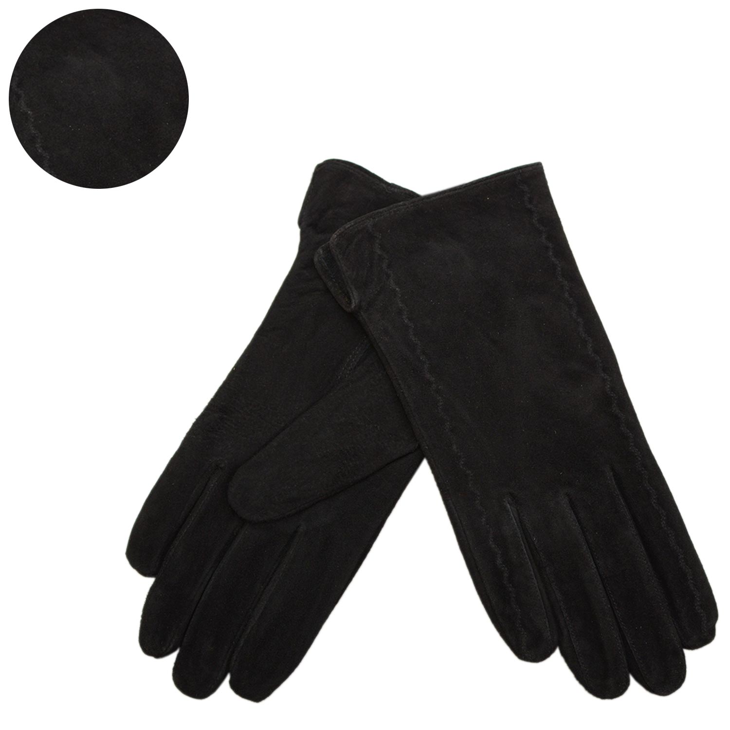 LG-100 MEDIUM BLACK SUEDE GLOVES