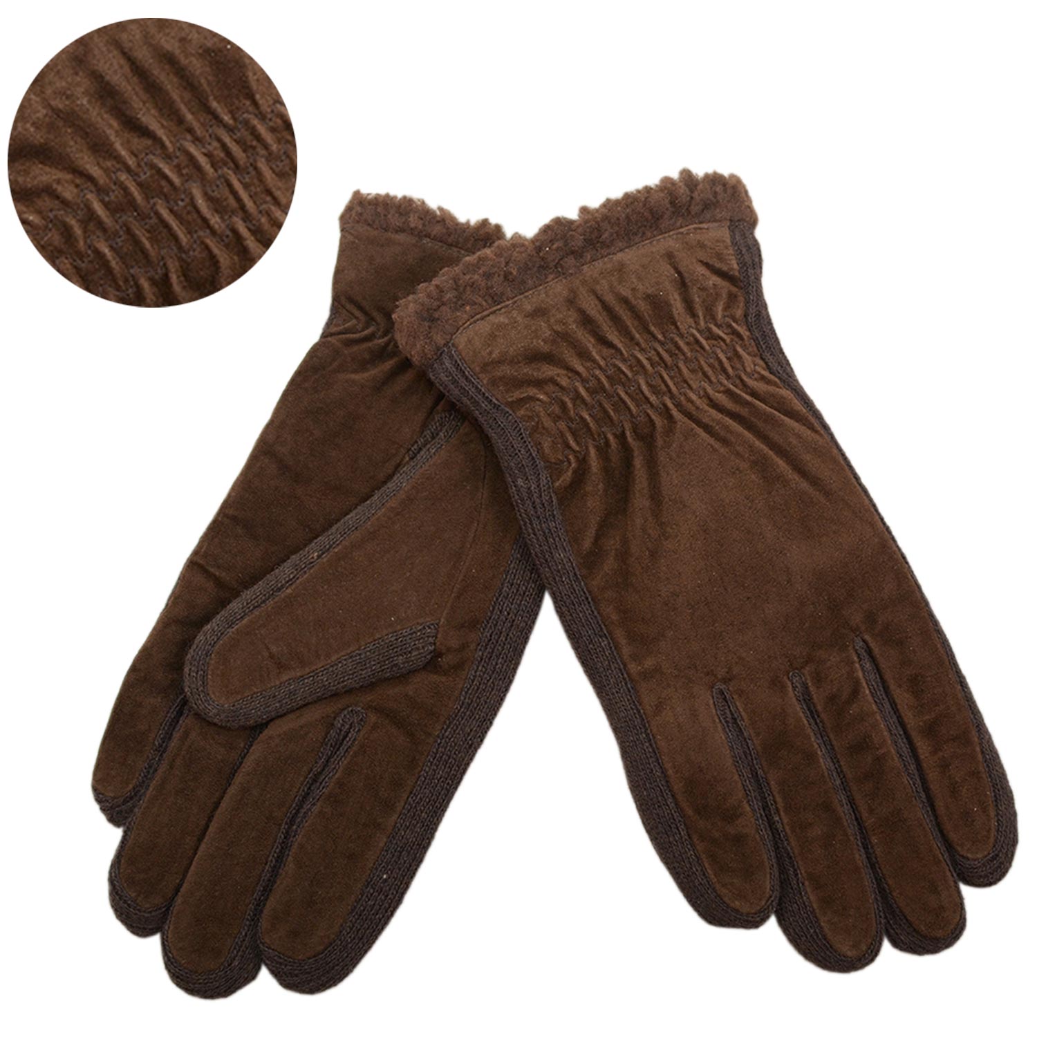 LG-101 LARGE SUEDE BROWN GLOVES