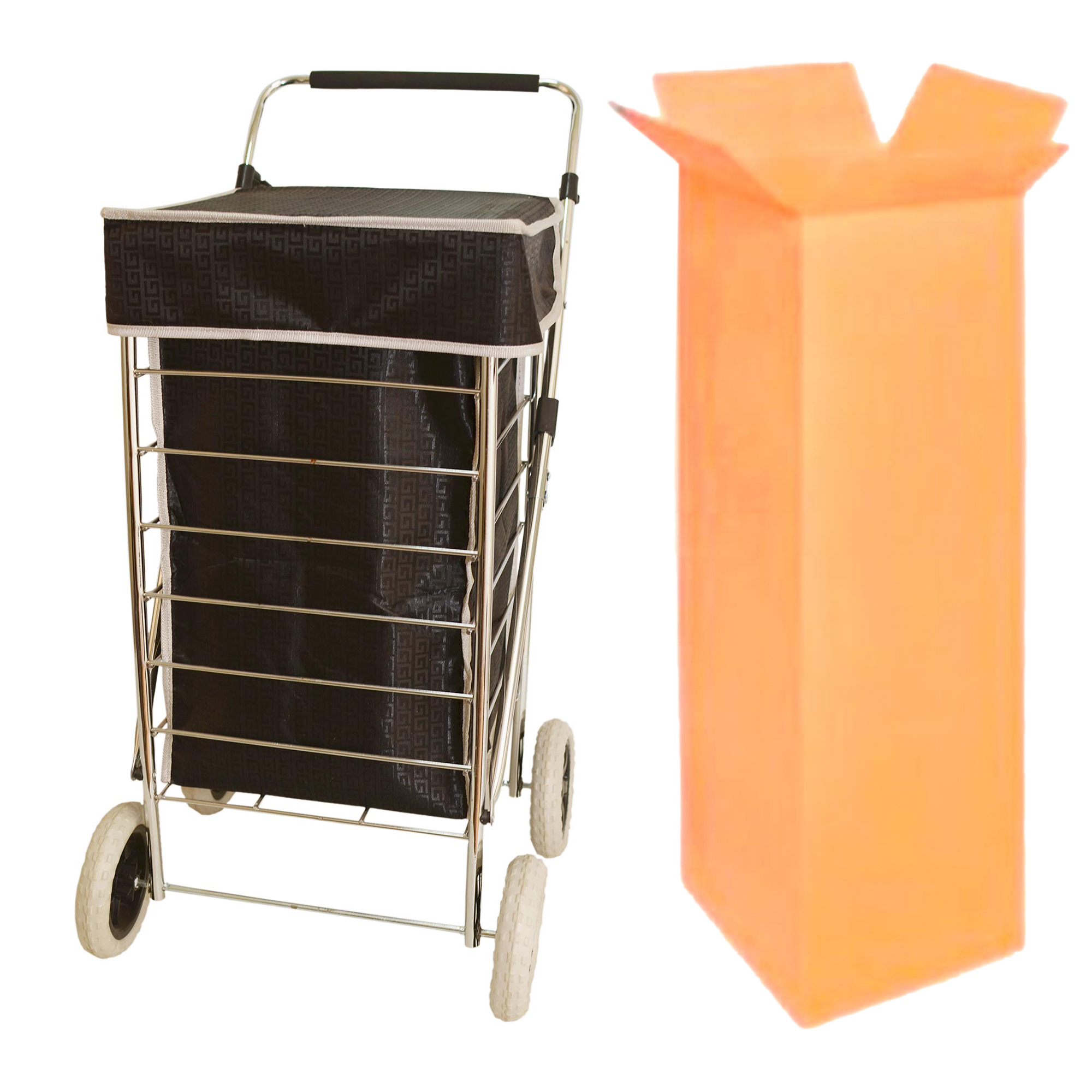 ST-FOUR-01 BLACK G ASSORTED 4 WHEEL TROLLEY BOX OF 4