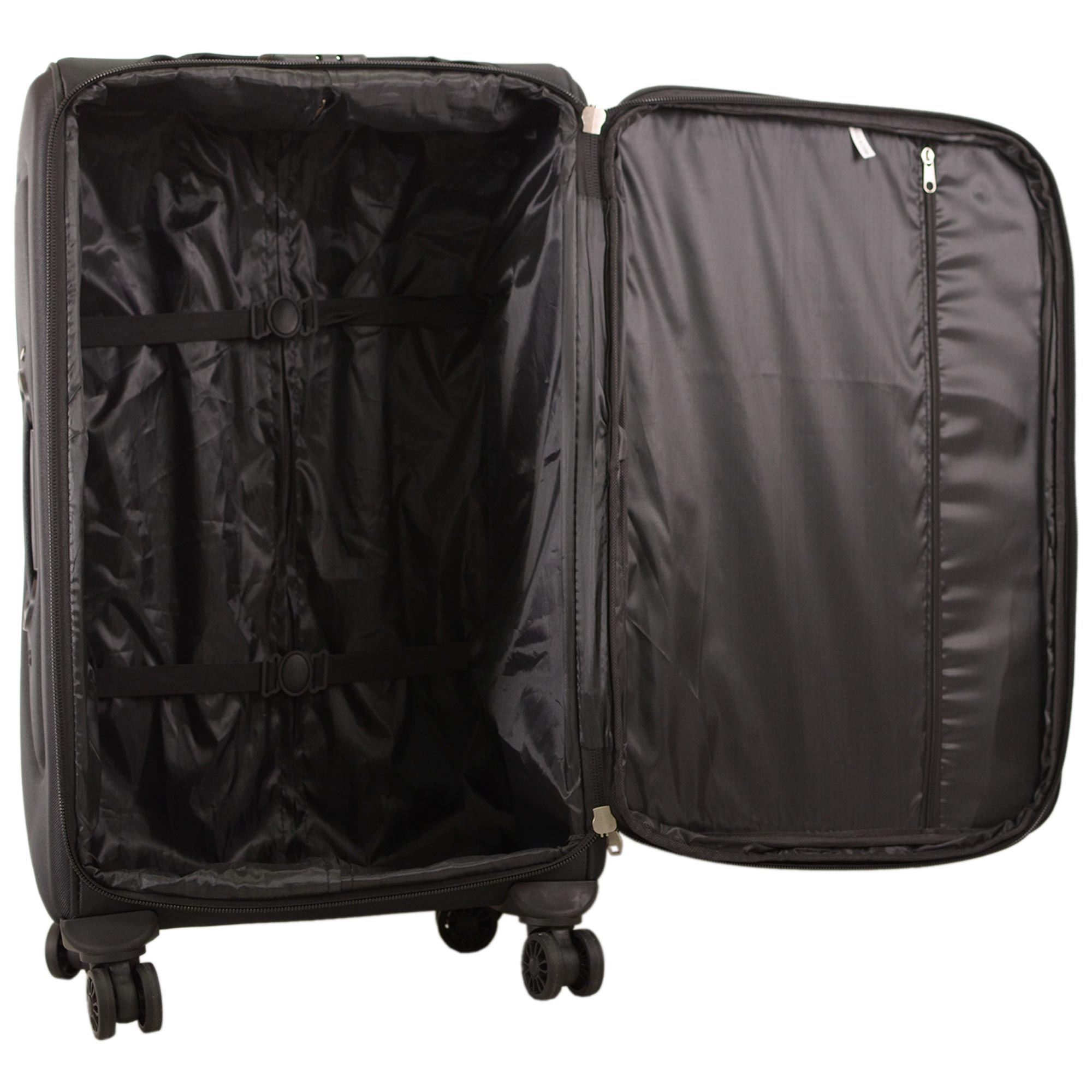U7307 BLACK TRAVEL TROLLEY SUITCASE SET OF 4 - Image 5